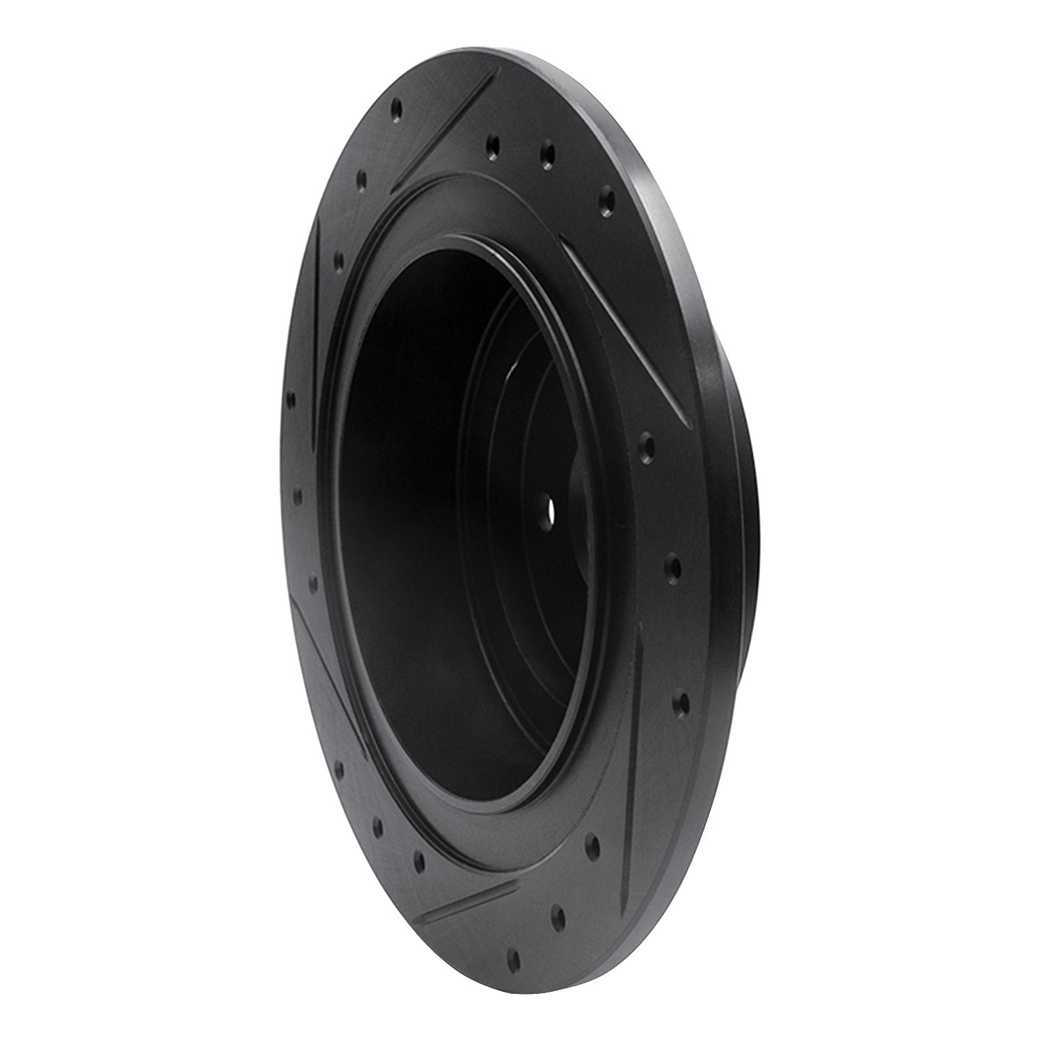 DYN 633-13032R DFC Brake Rotor - Drilled and Slotted - Black - Image 5