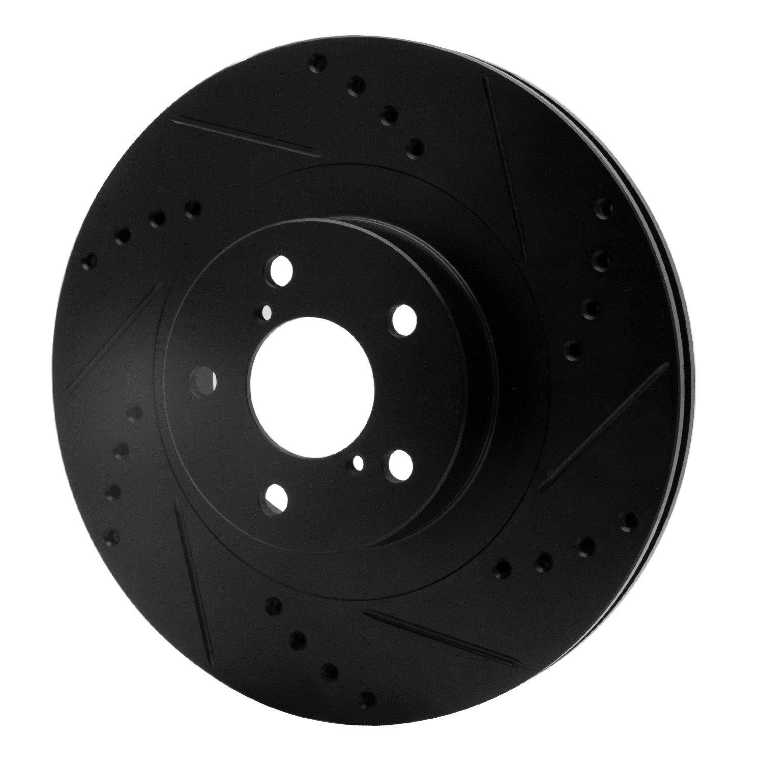 DYN 633-13033R DFC Brake Rotor - Drilled and Slotted - Black - Image 2