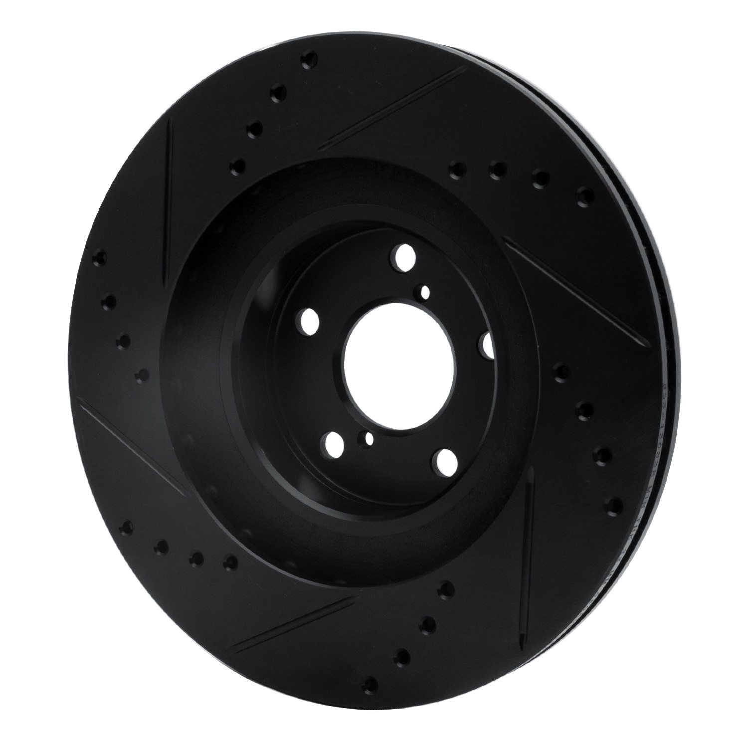 DYN 633-13033R DFC Brake Rotor - Drilled and Slotted - Black - Image 5