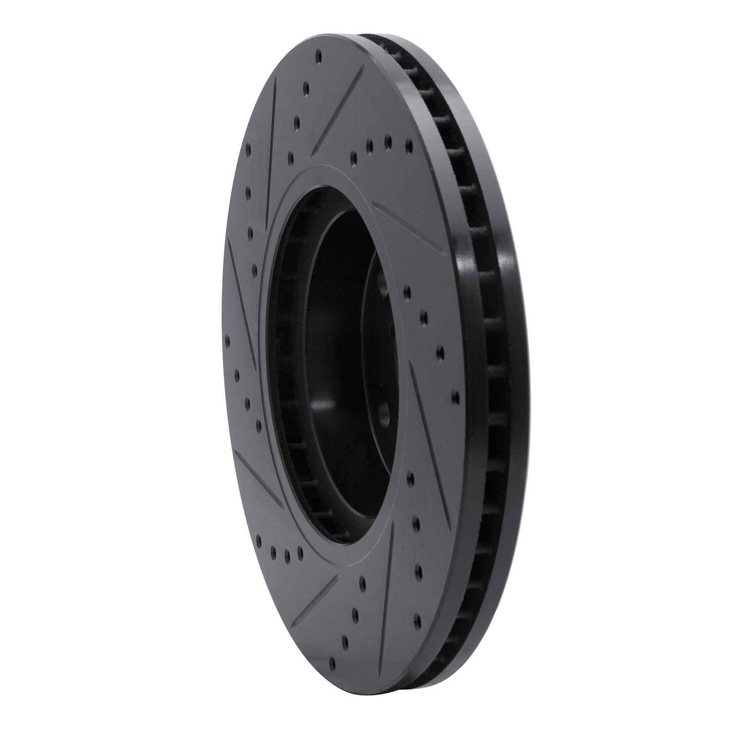 DYN 633-13035R DFC Brake Rotor - Drilled and Slotted - Black - Image 5