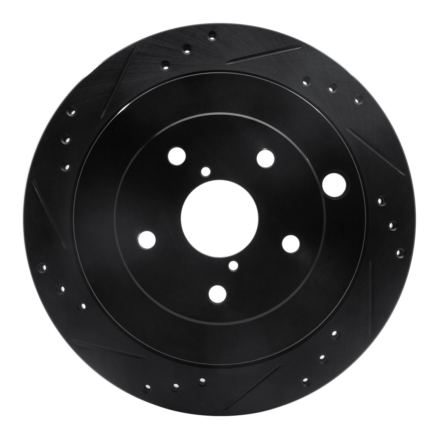 DYN 633-13036L DFC Brake Rotor - Drilled and Slotted - Black - Image 3