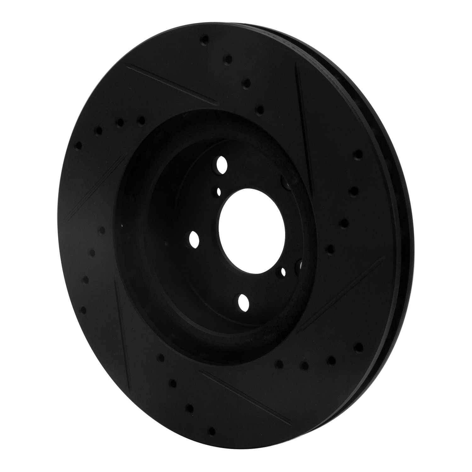 DYN 633-13039L DFC Brake Rotor - Drilled and Slotted - Black - Image 5