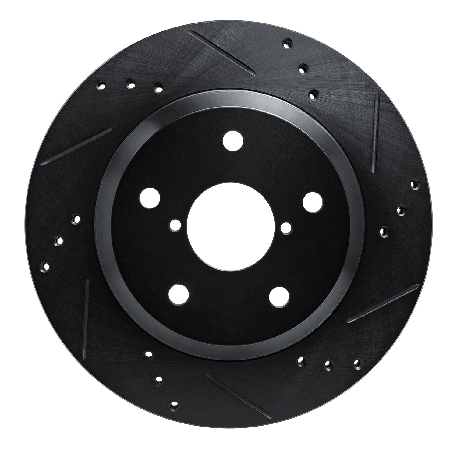 DYN 633-13046R DFC Brake Rotor - Drilled and Slotted - Black - Image 3