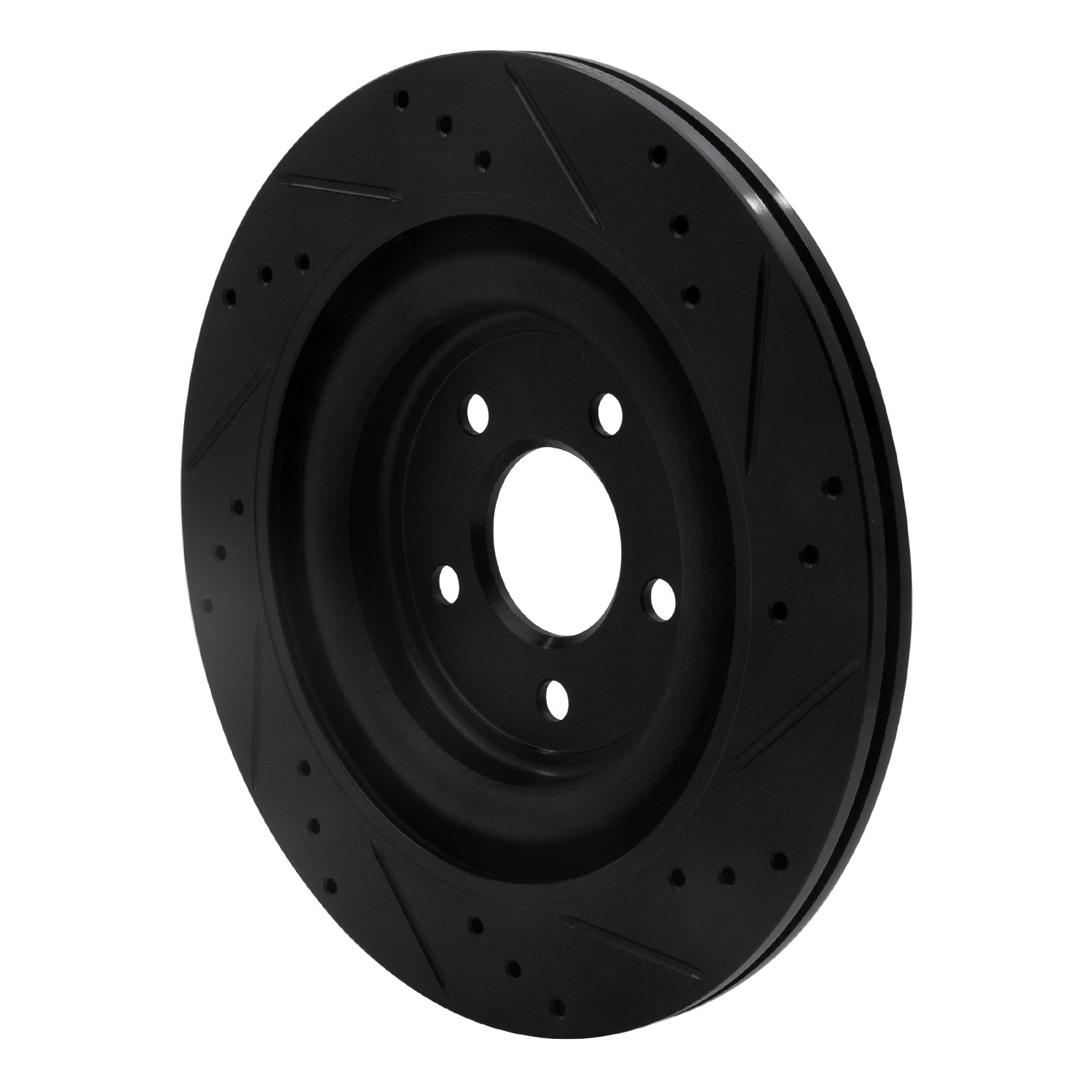 DYN 633-20018L DFC Brake Rotor - Drilled and Slotted - Black - Image 5