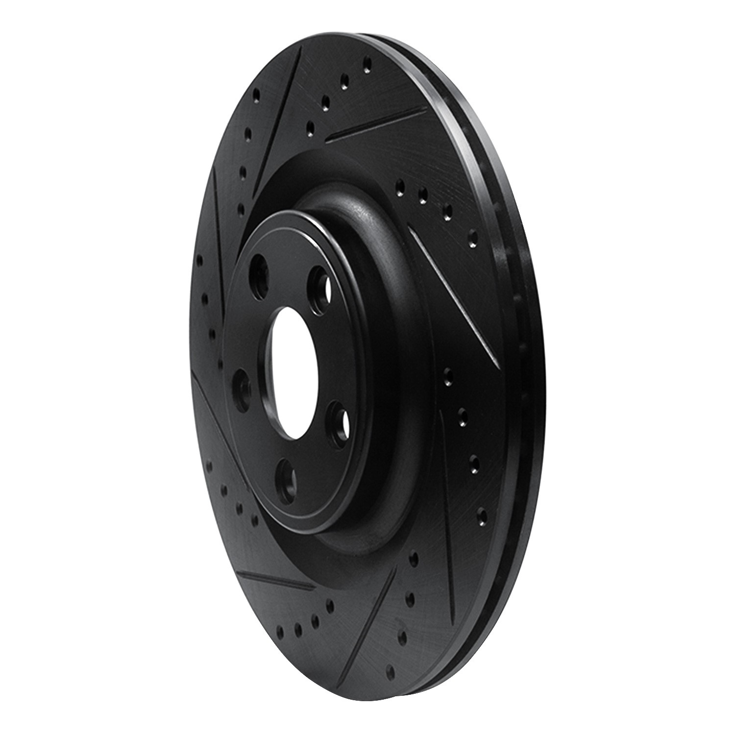DYN 633-20028L DFC Brake Rotor - Drilled and Slotted - Black