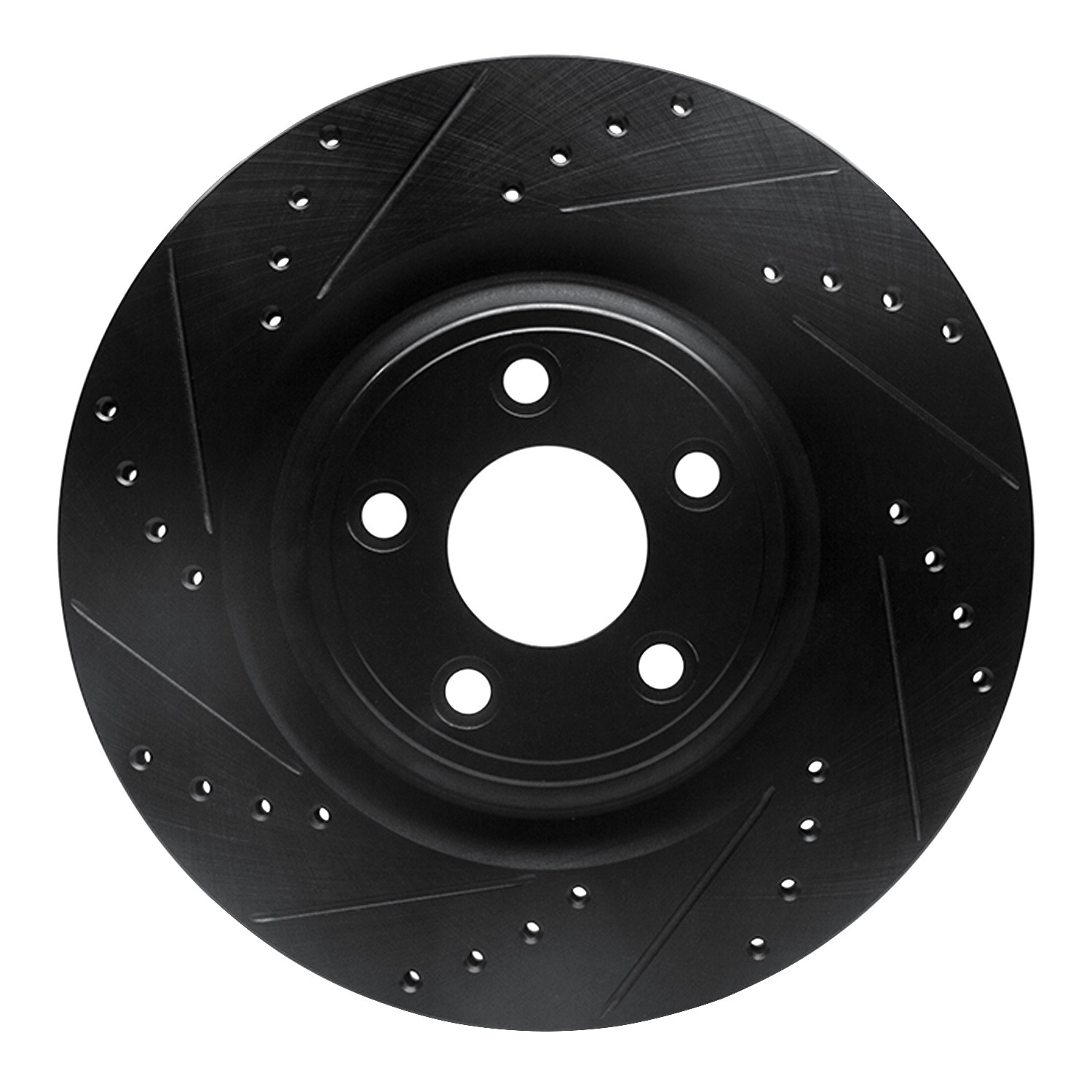 DYN 633-20028L DFC Brake Rotor - Drilled and Slotted - Black - Image 3