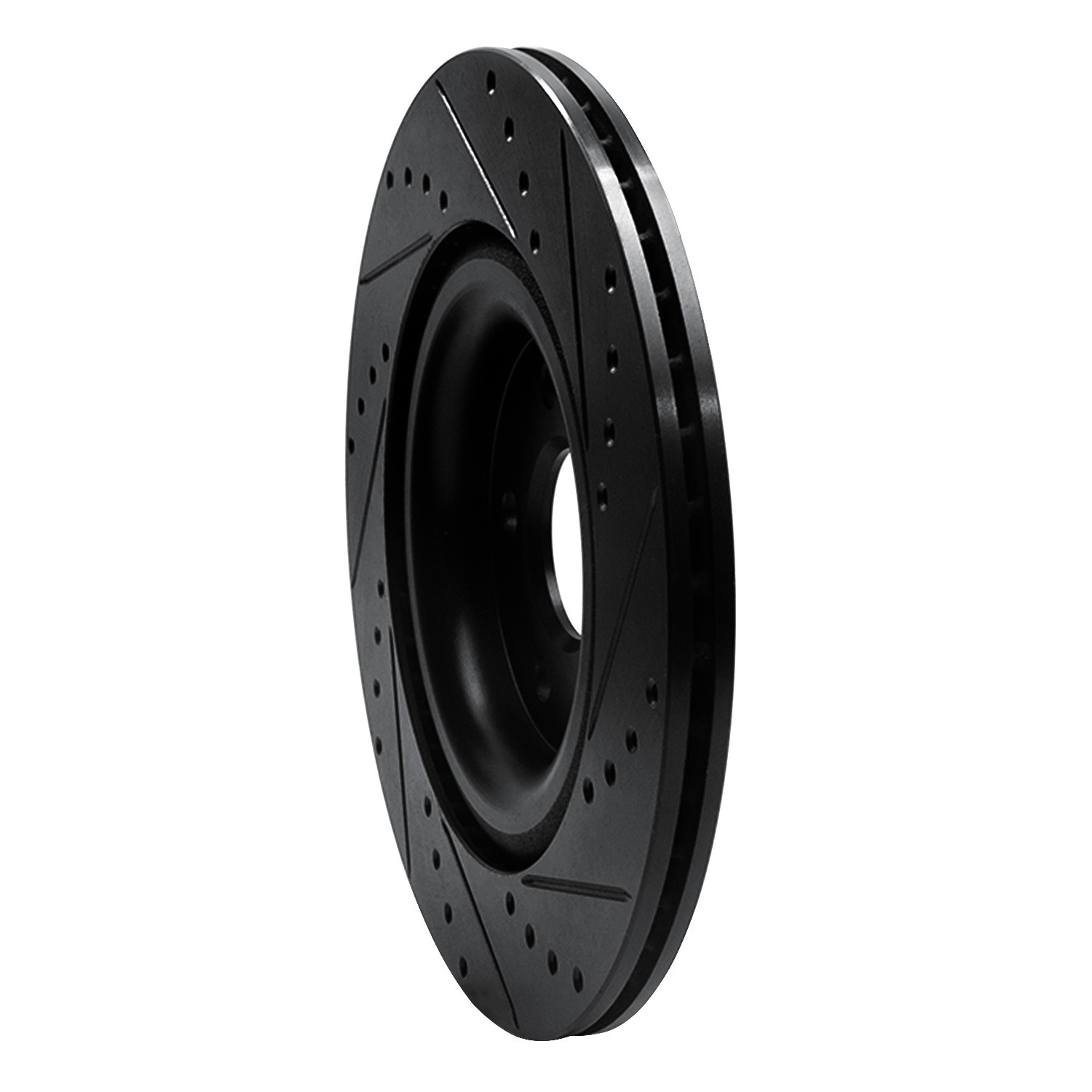 DYN 633-20028L DFC Brake Rotor - Drilled and Slotted - Black - Image 5