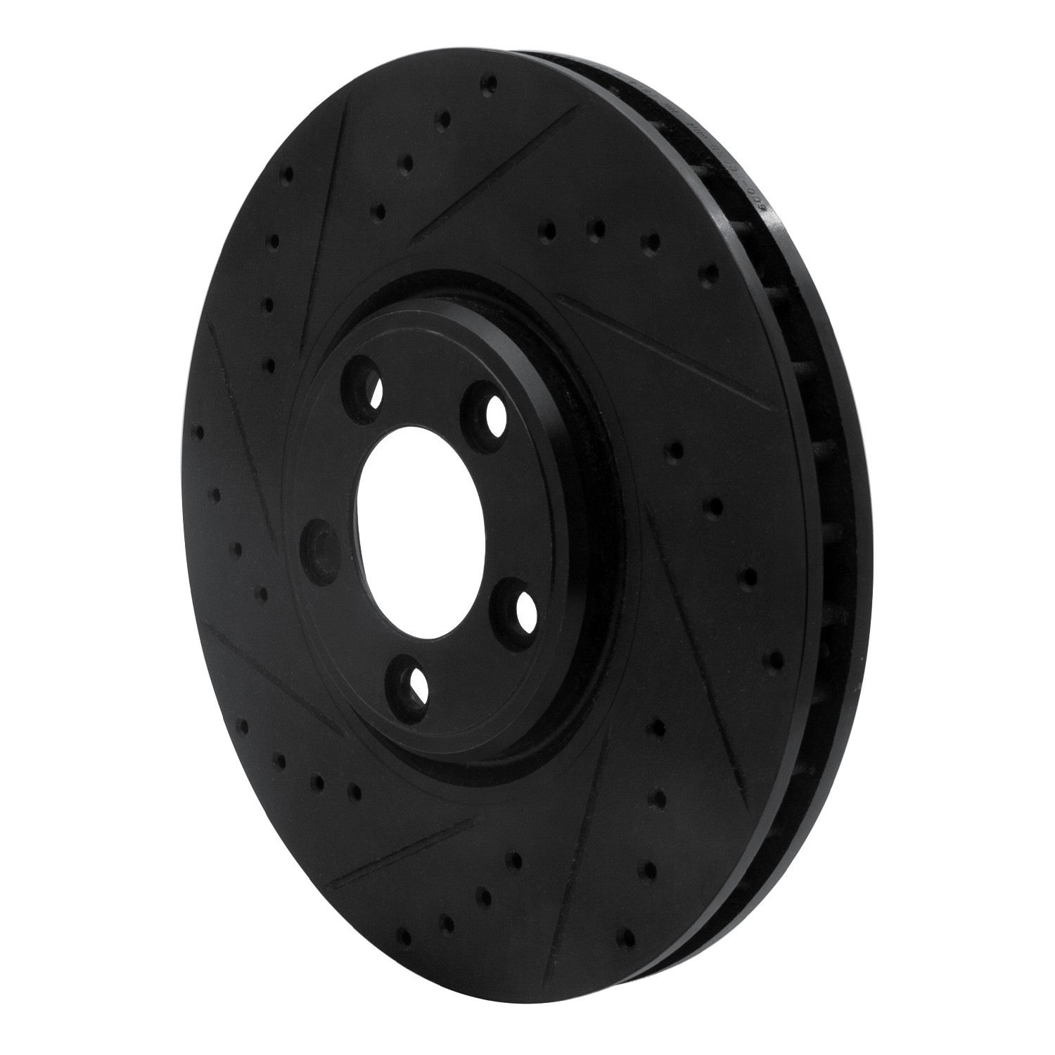 DYN 633-20030L DFC Brake Rotor - Drilled and Slotted - Black