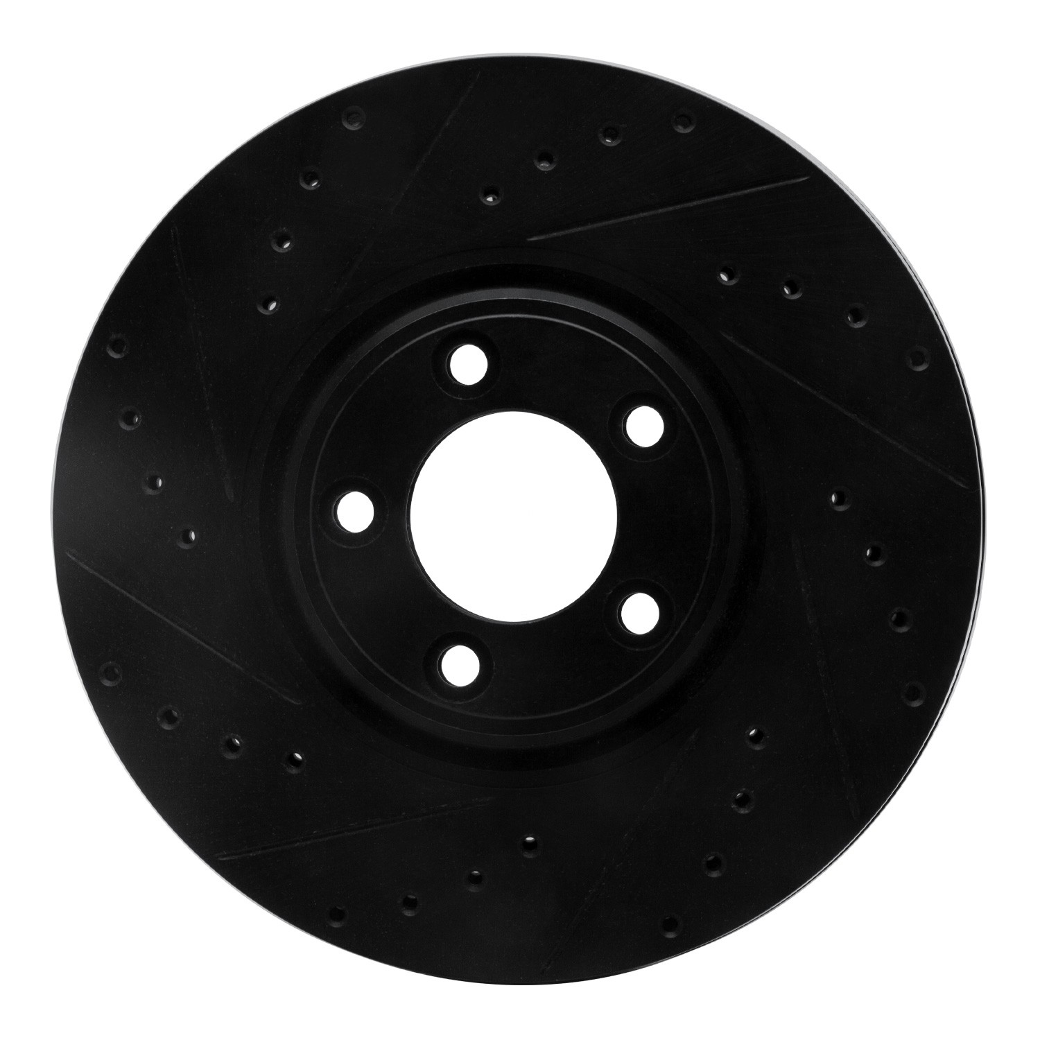 DYN 633-20030L DFC Brake Rotor - Drilled and Slotted - Black - Image 3