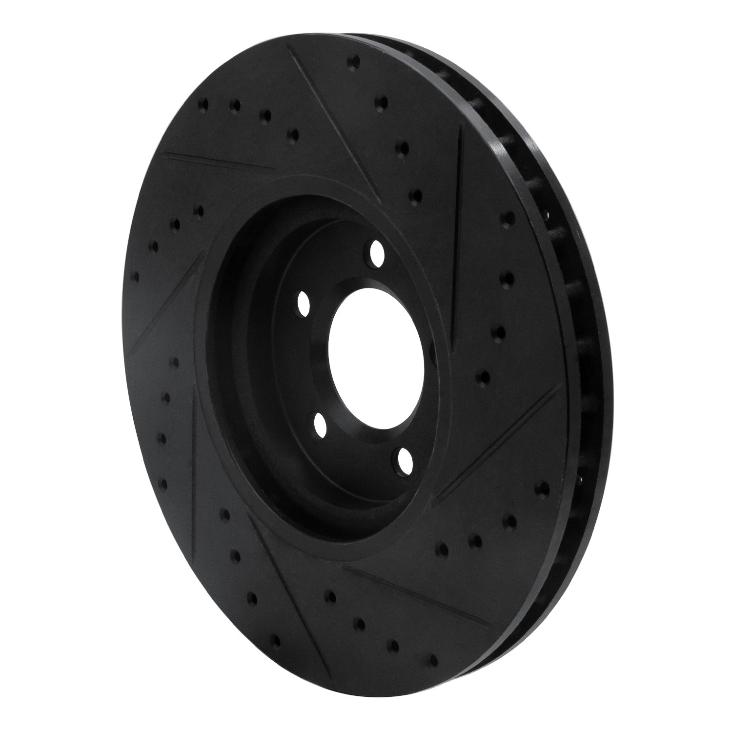 DYN 633-20030L DFC Brake Rotor - Drilled and Slotted - Black - Image 5