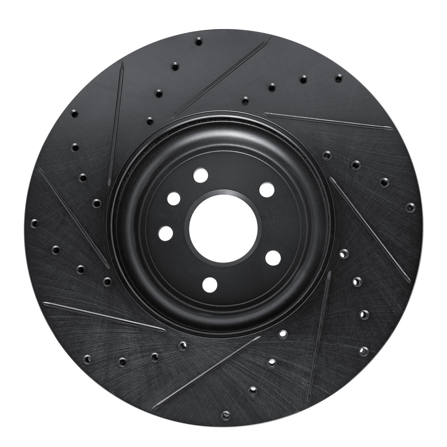 DYN 633-20032R DFC Brake Rotor - Drilled and Slotted - Black - Image 2
