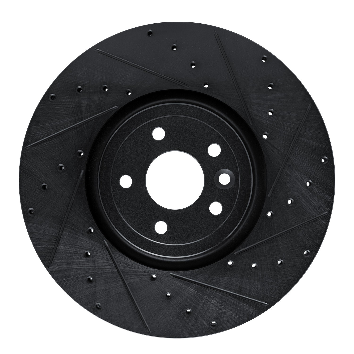 DYN 633-20032R DFC Brake Rotor - Drilled and Slotted - Black - Image 3