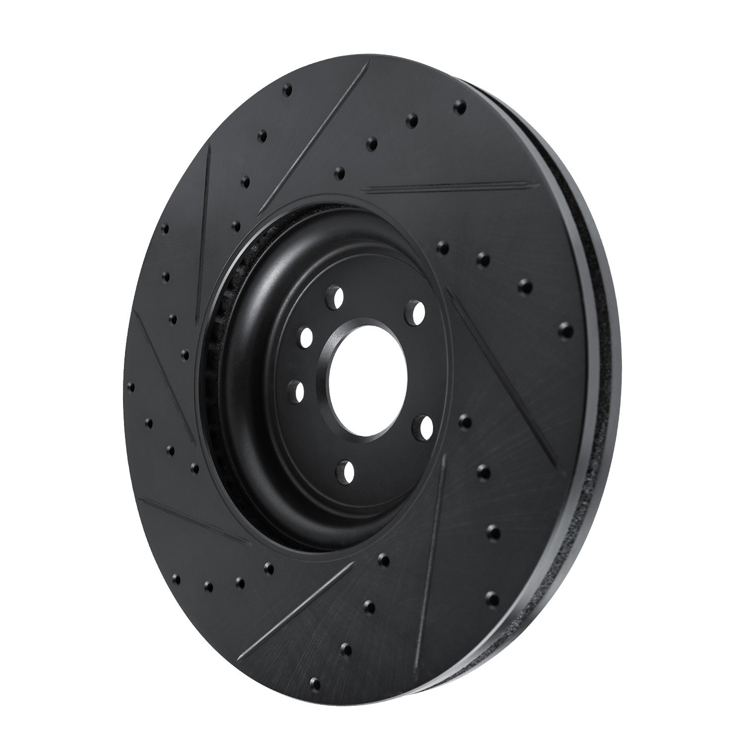 DYN 633-20032R DFC Brake Rotor - Drilled and Slotted - Black - Image 5