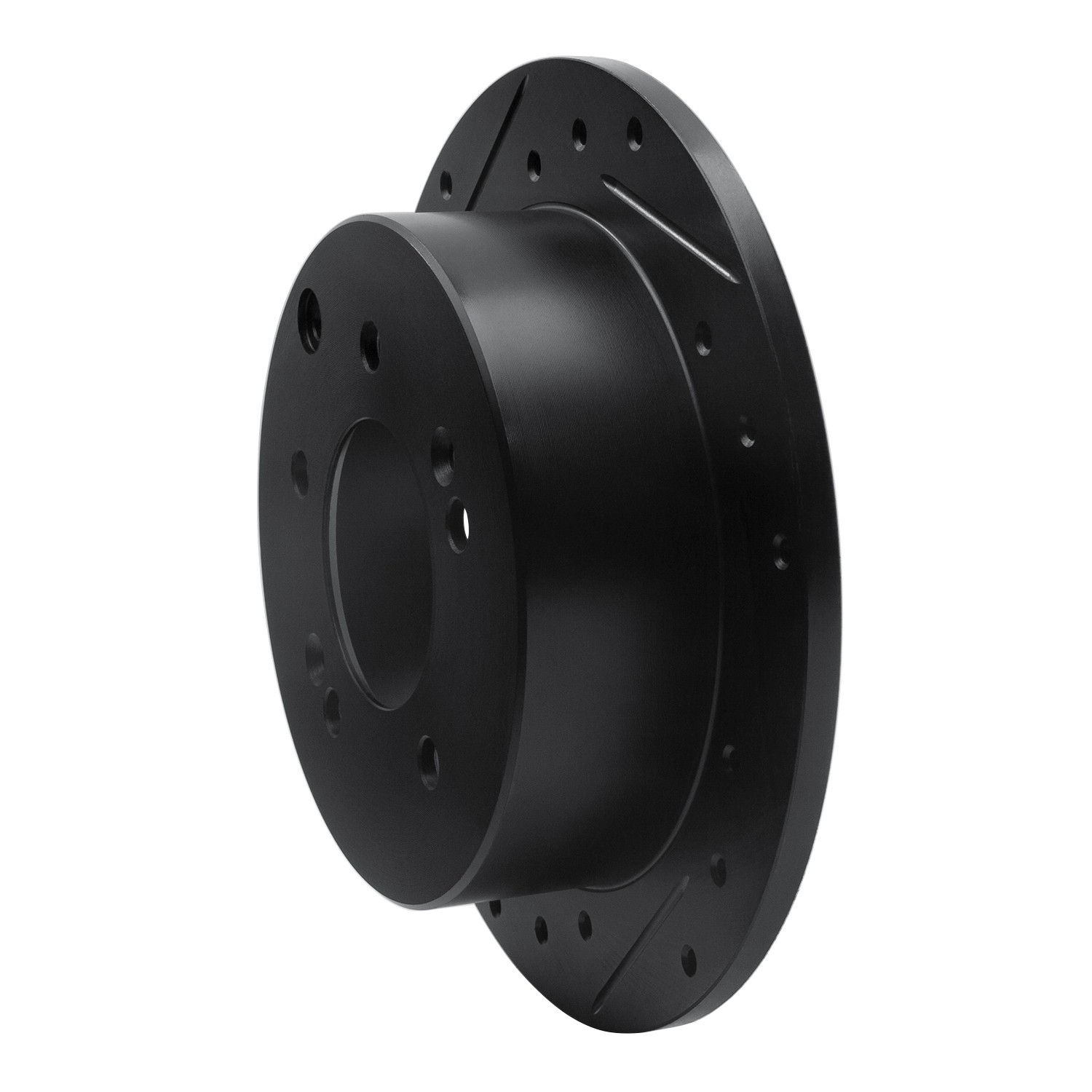 DYN 633-21013L DFC Brake Rotor - Drilled and Slotted - Black