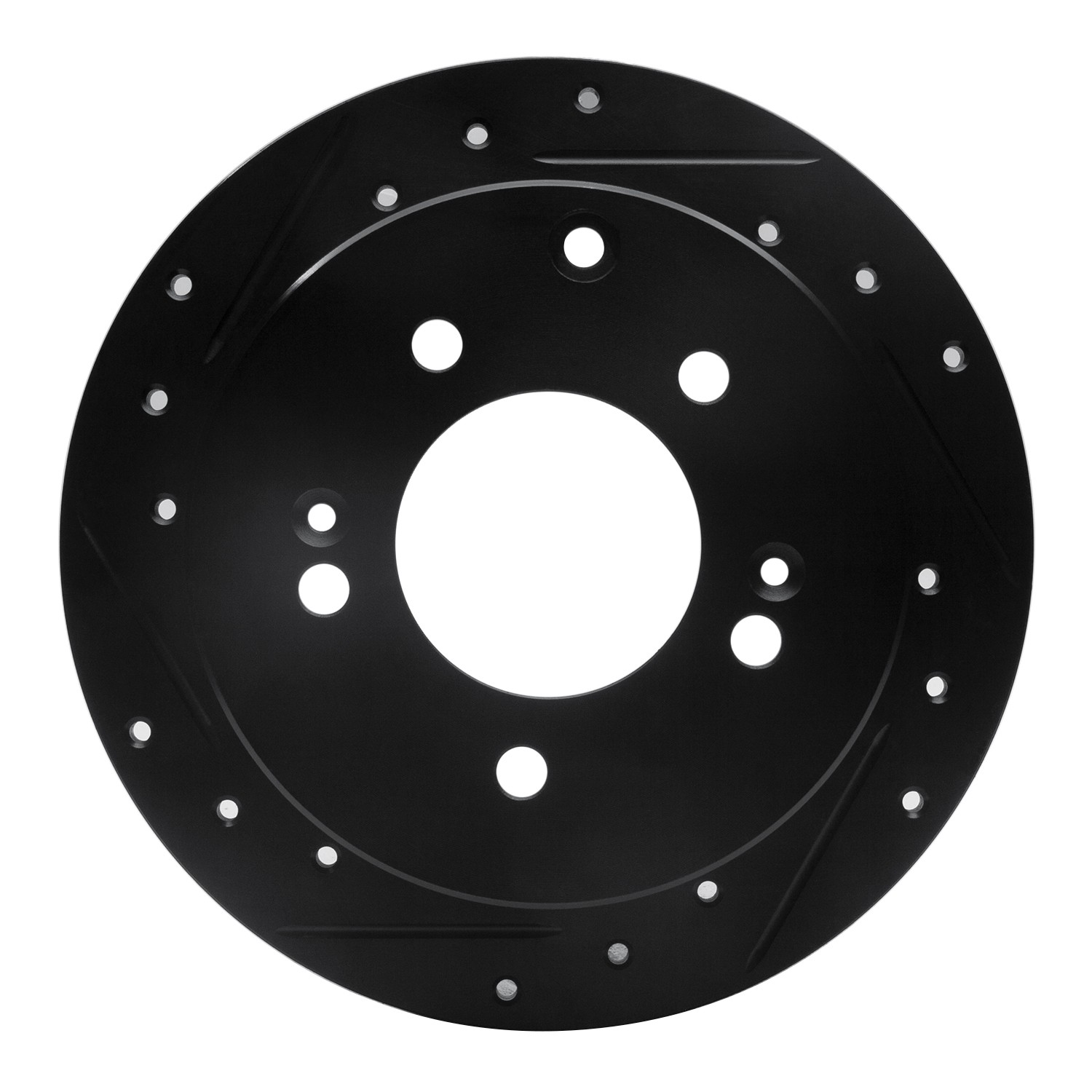 DYN 633-21013L DFC Brake Rotor - Drilled and Slotted - Black - Image 3