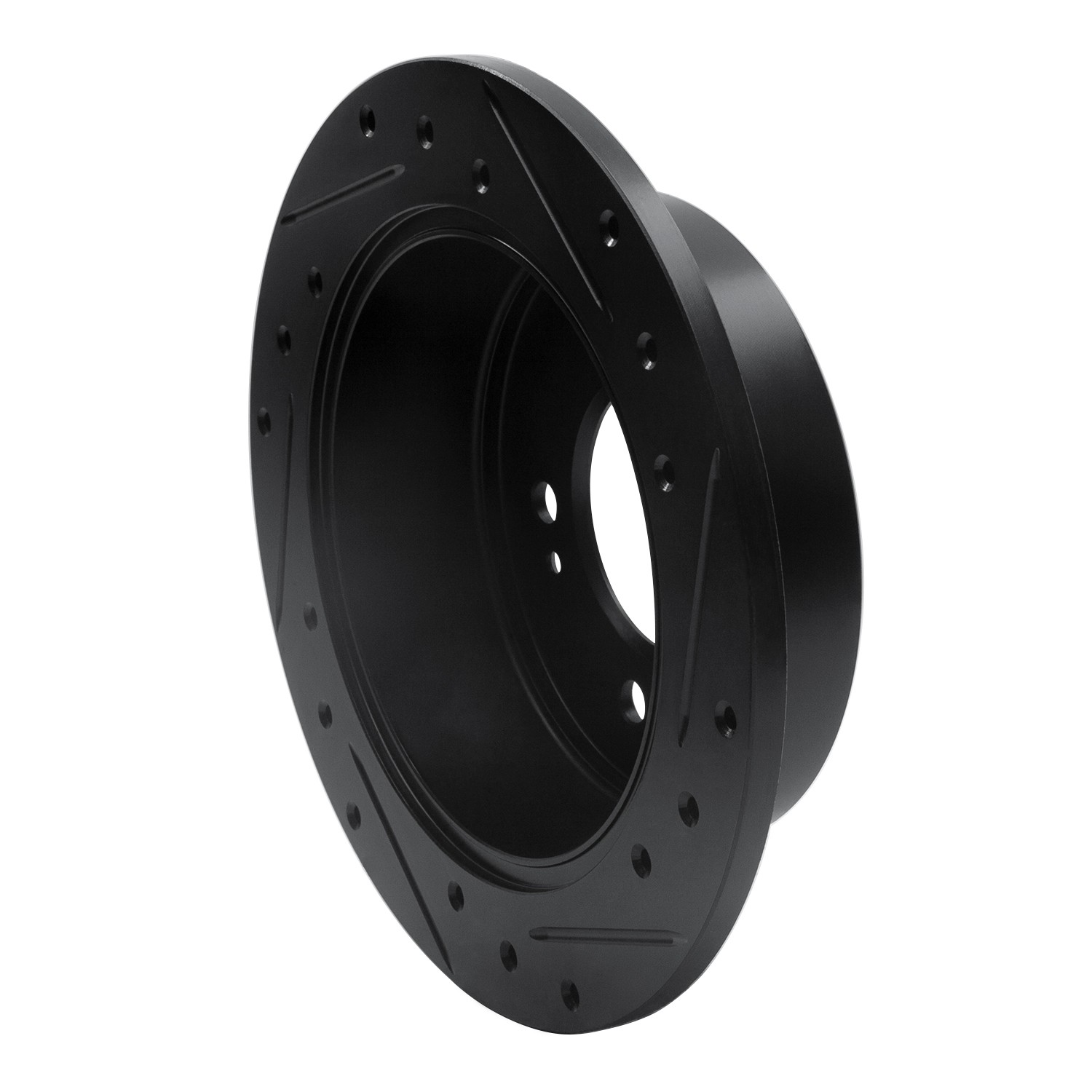 DYN 633-21013L DFC Brake Rotor - Drilled and Slotted - Black - Image 5