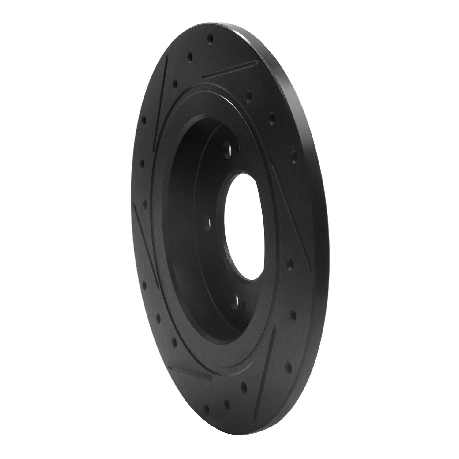 DYN 633-21014R DFC Brake Rotor - Drilled and Slotted - Black - Image 5