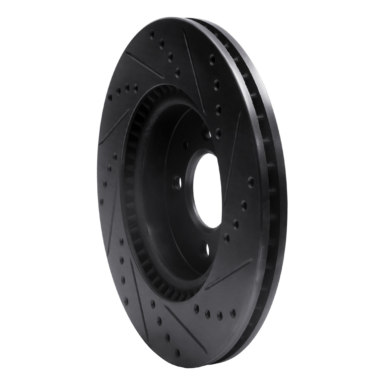 DYN 633-21015L DFC Brake Rotor - Drilled and Slotted - Black - Image 5