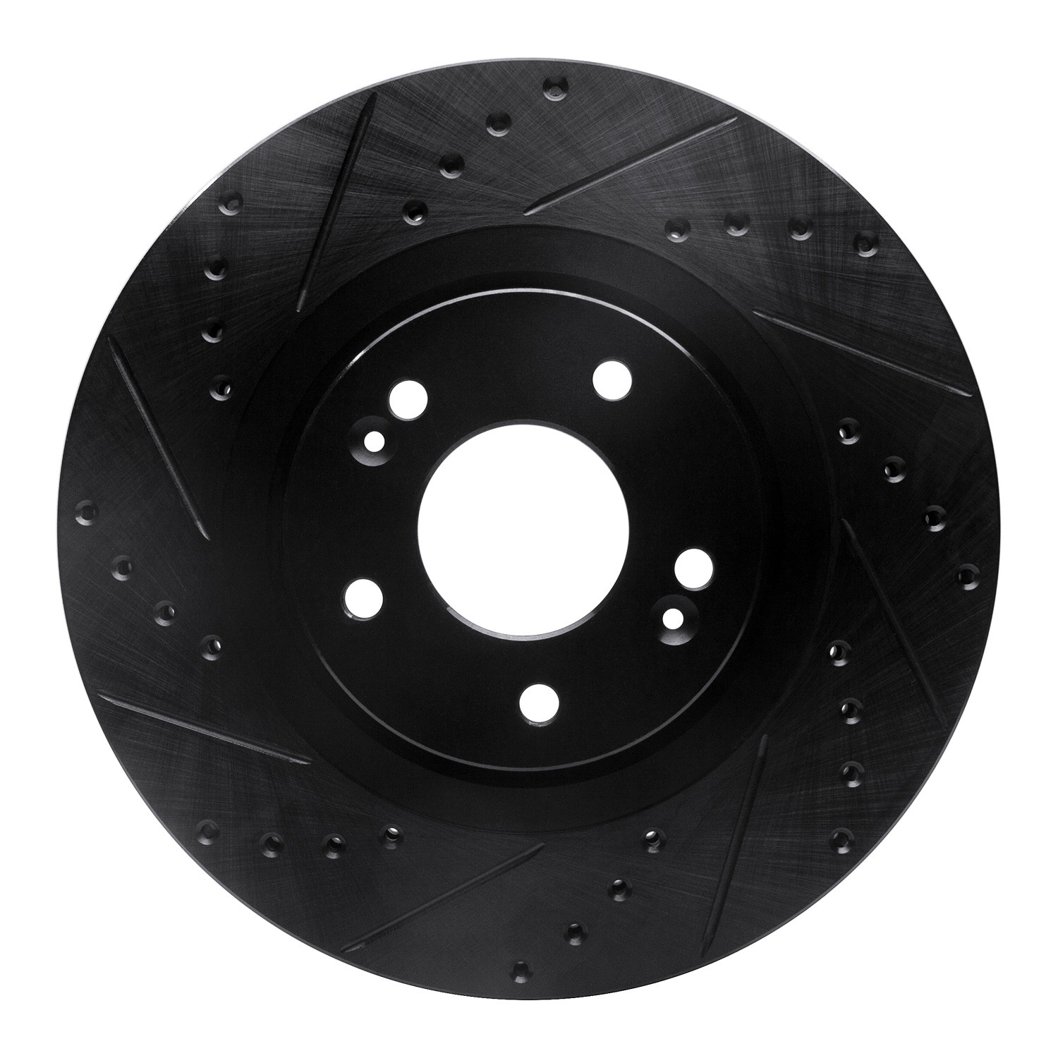 DYN 633-21030L DFC Brake Rotor - Drilled and Slotted - Black - Image 3