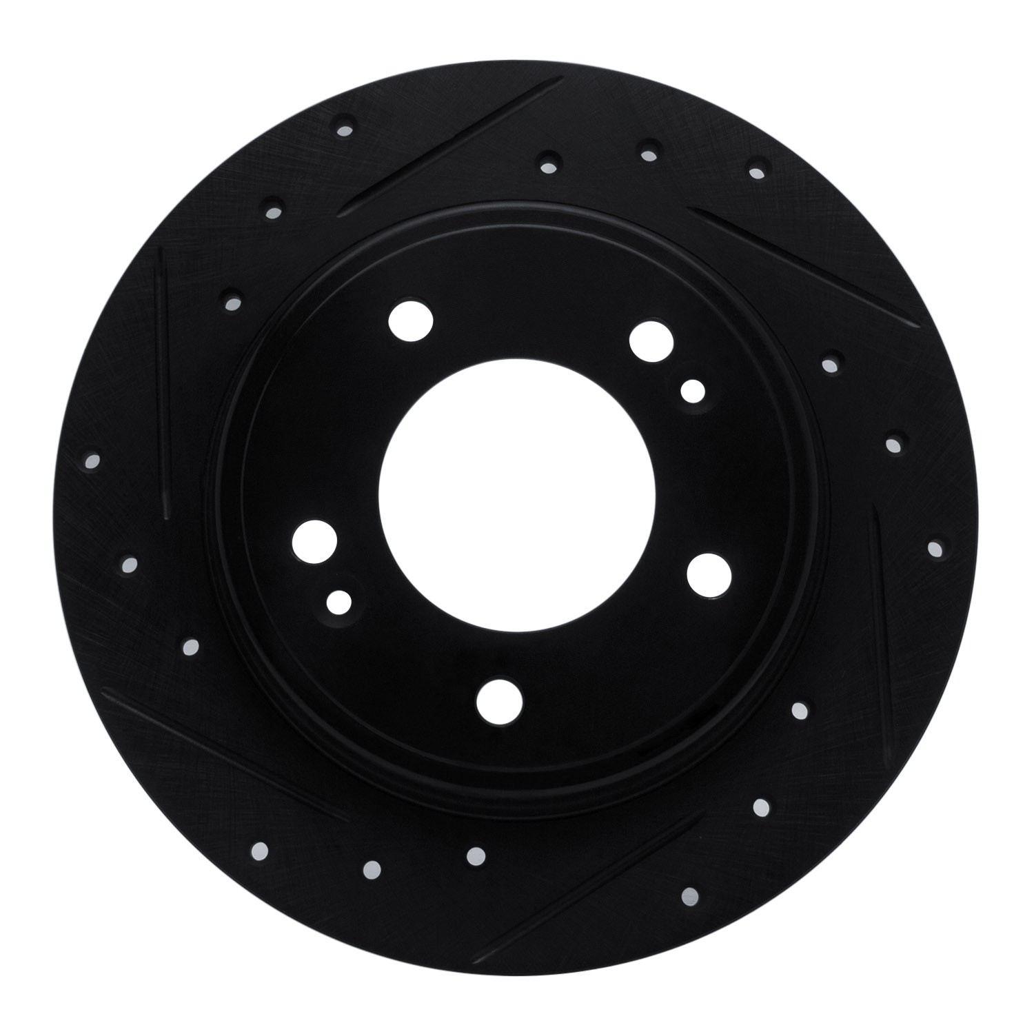 DYN 633-21034L DFC Brake Rotor - Drilled and Slotted - Black - Image 3