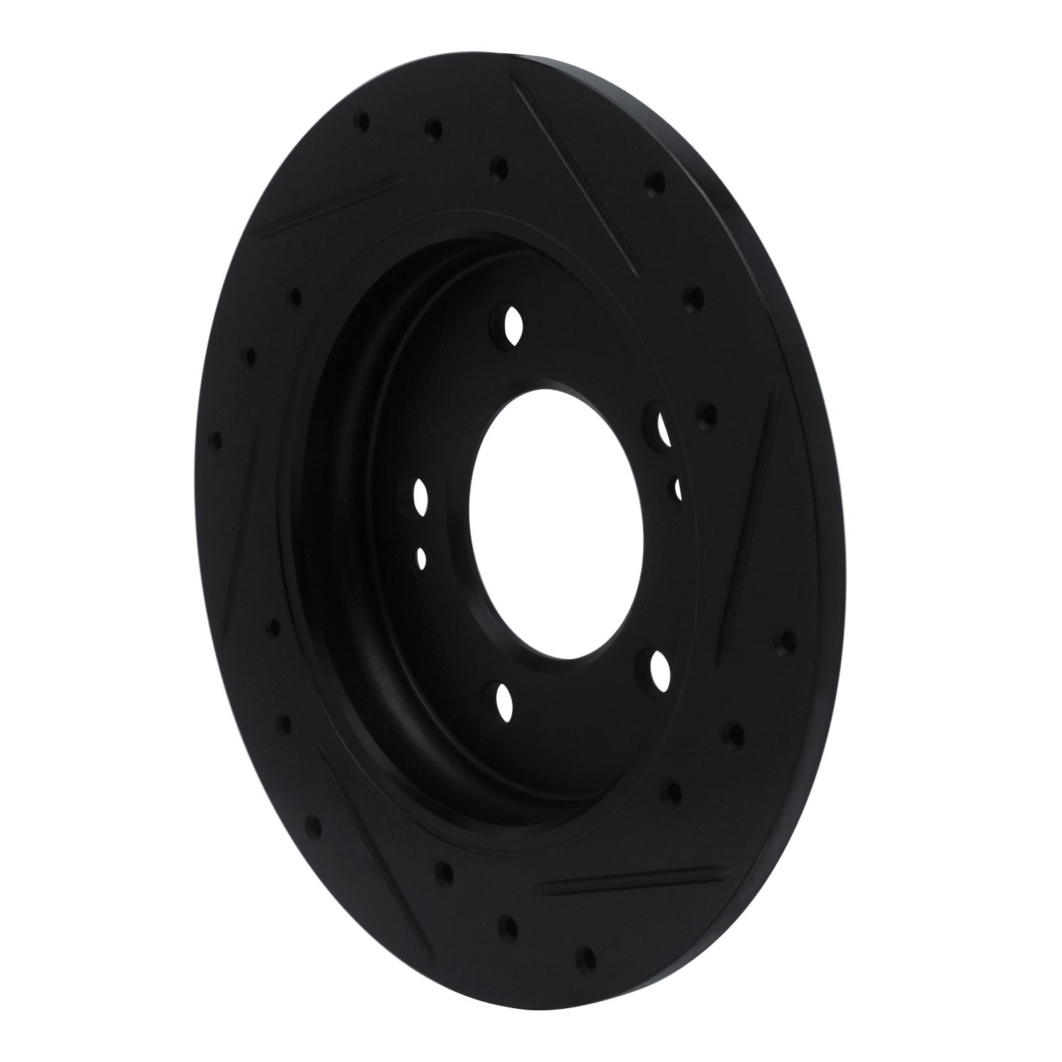 DYN 633-21034L DFC Brake Rotor - Drilled and Slotted - Black - Image 5