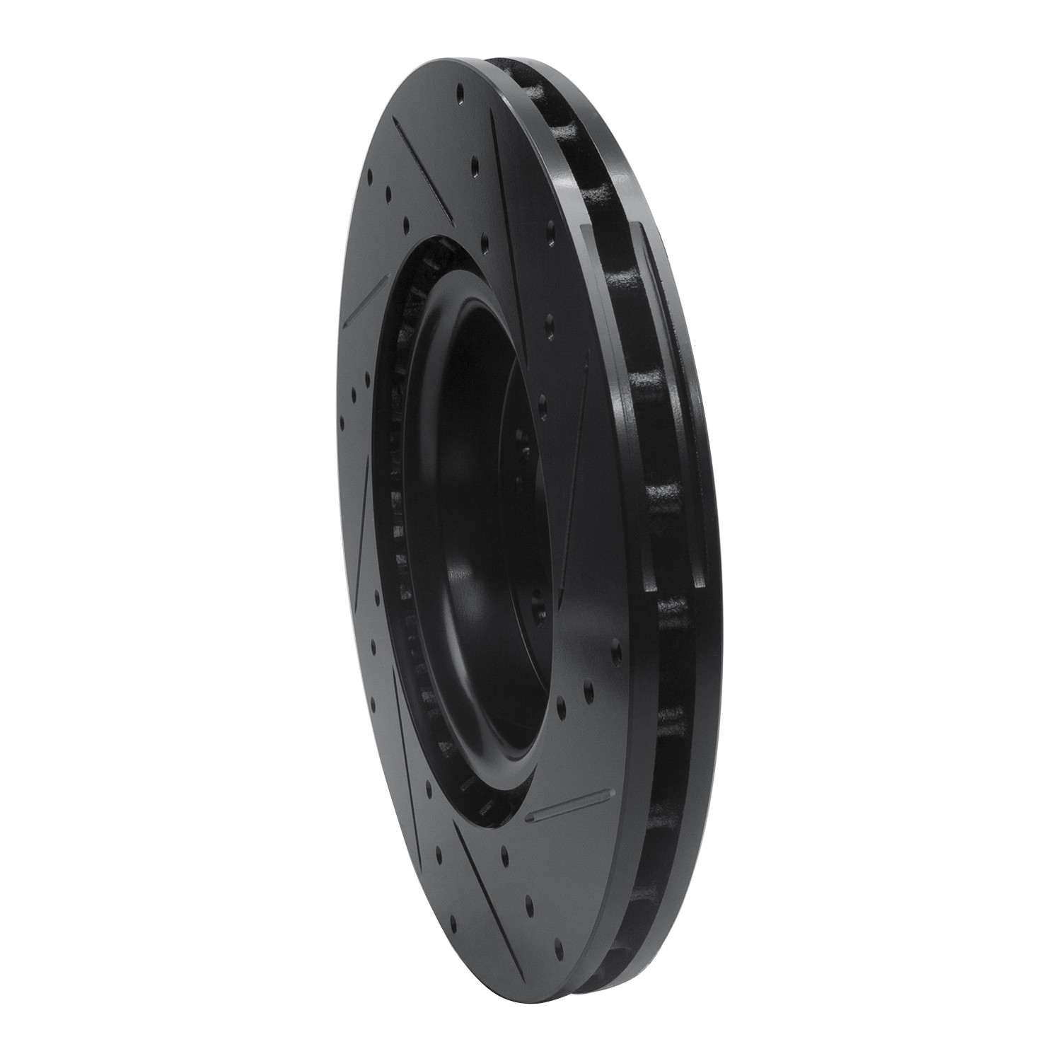 DYN 633-21038L DFC Brake Rotor - Drilled and Slotted - Black - Image 5