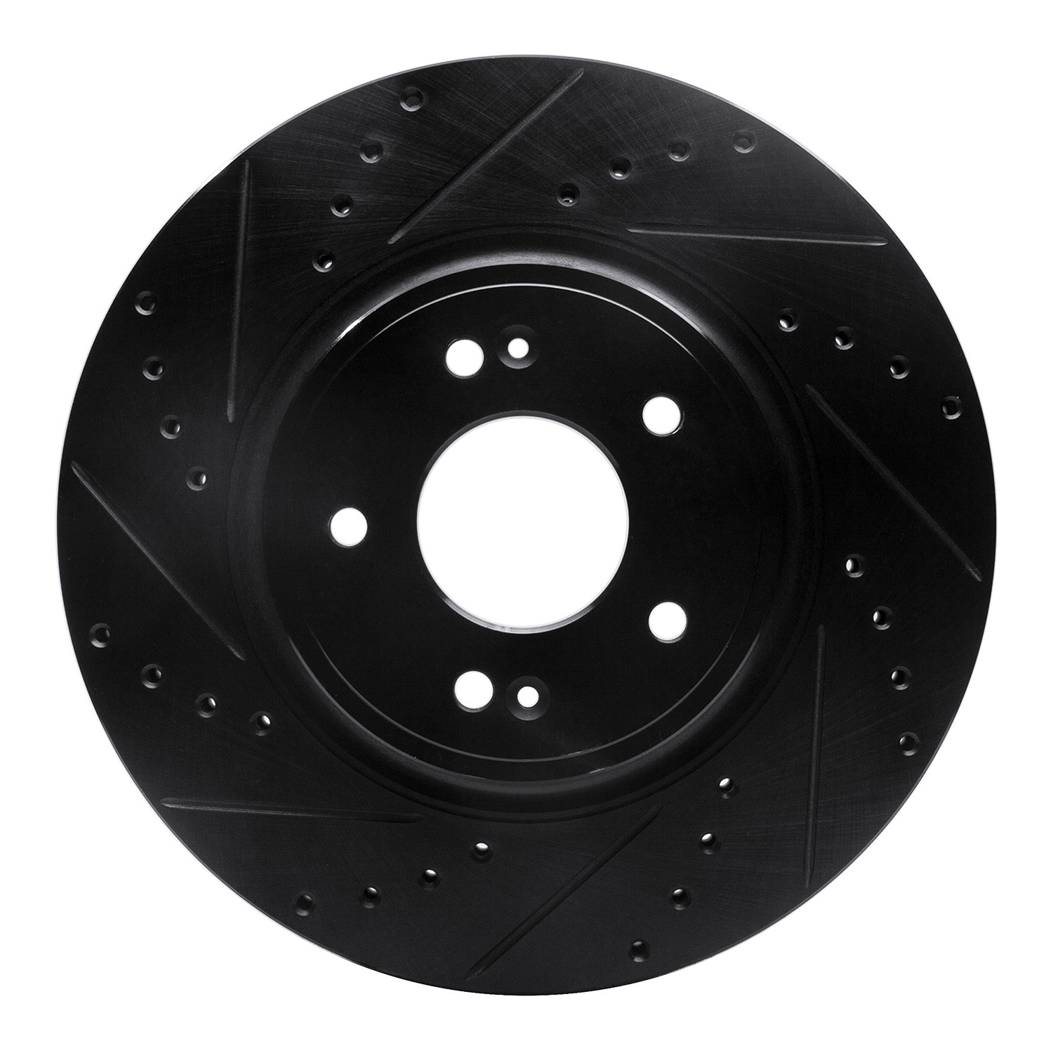 DYN 633-21040L DFC Brake Rotor - Drilled and Slotted - Black - Image 3