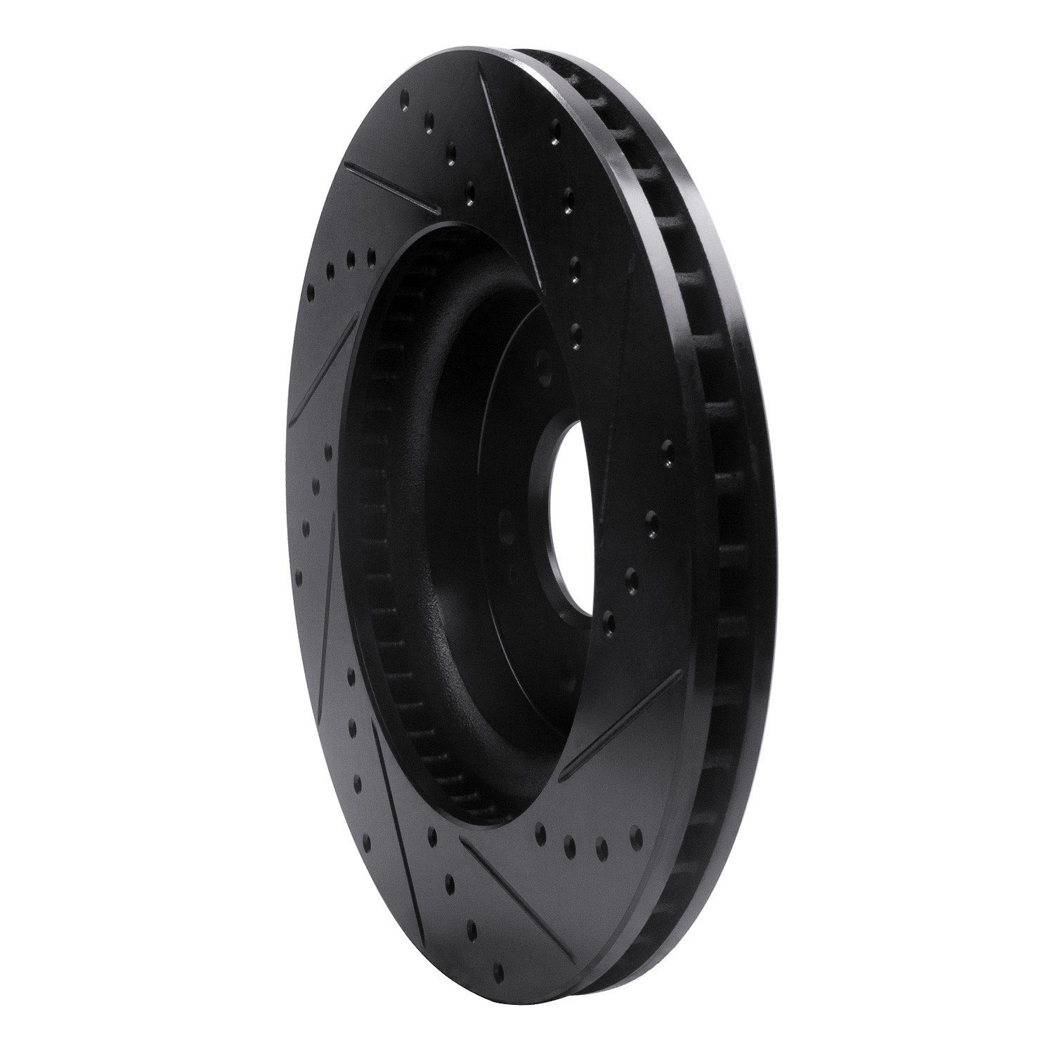 DYN 633-21040L DFC Brake Rotor - Drilled and Slotted - Black - Image 5