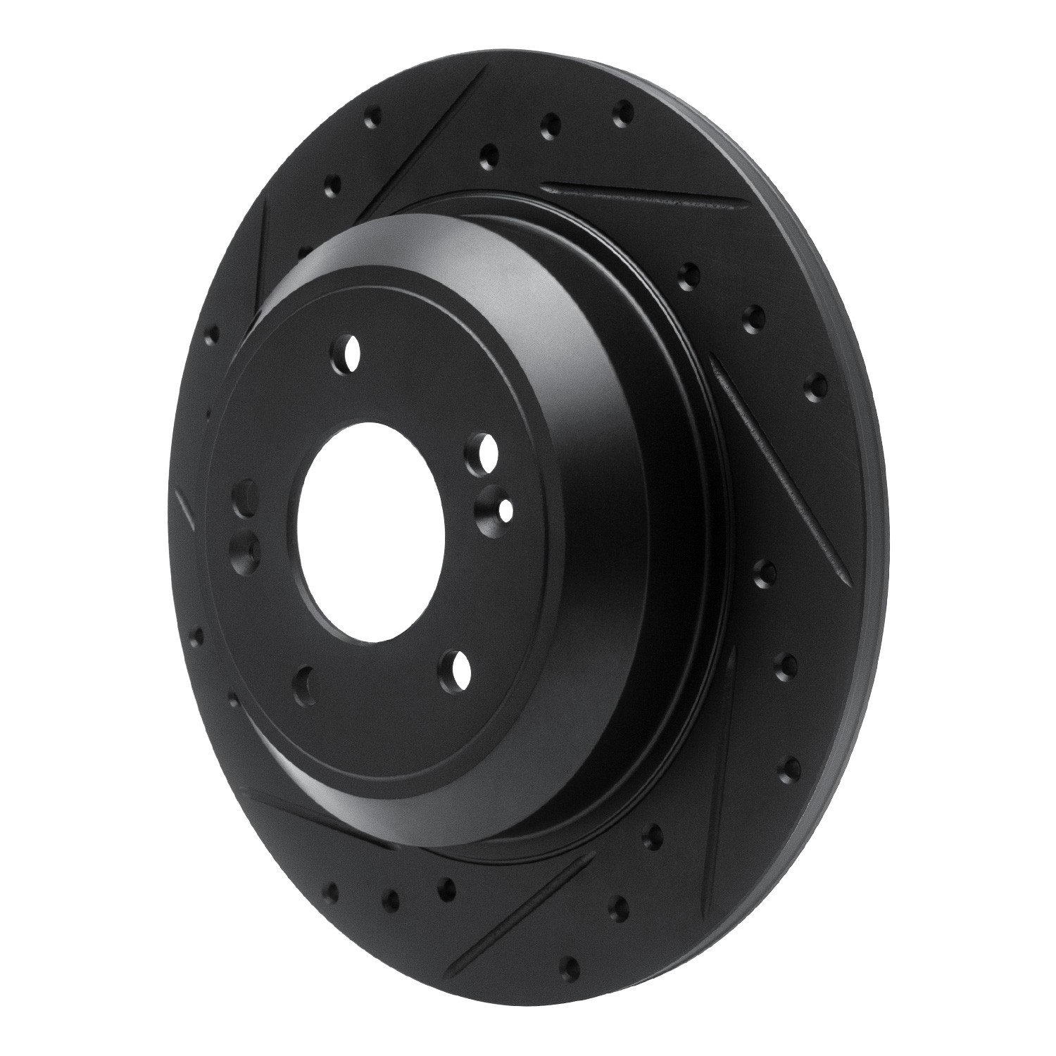 DYN 633-21041L DFC Brake Rotor - Drilled and Slotted - Black