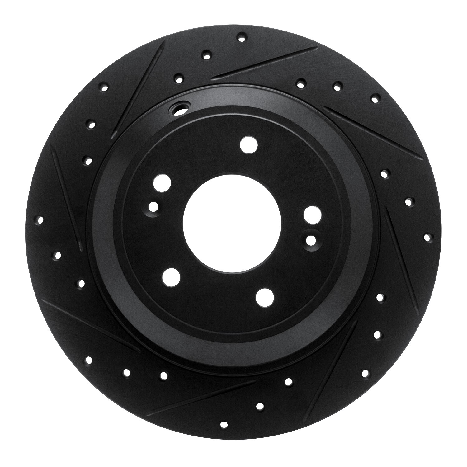 DYN 633-21041L DFC Brake Rotor - Drilled and Slotted - Black - Image 3