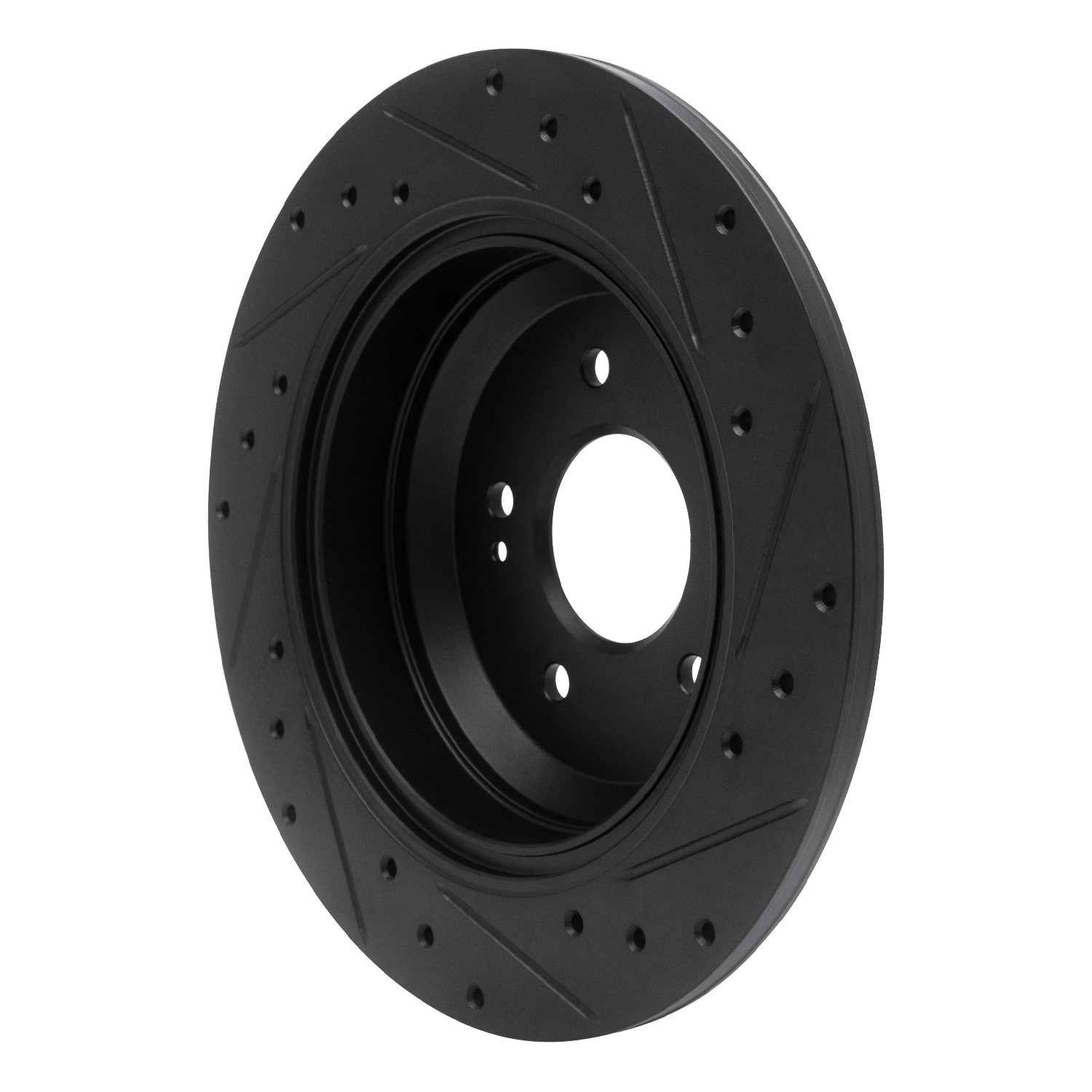 DYN 633-21041L DFC Brake Rotor - Drilled and Slotted - Black - Image 5