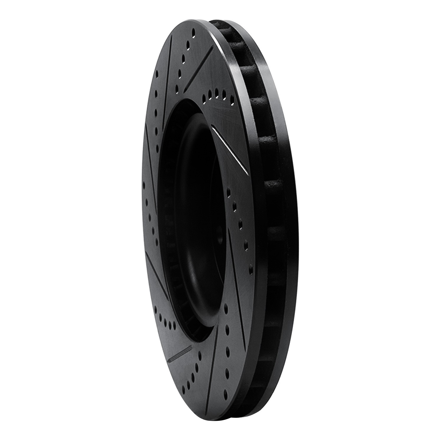 DYN 633-27031R DFC Brake Rotor - Drilled and Slotted - Black - Image 5