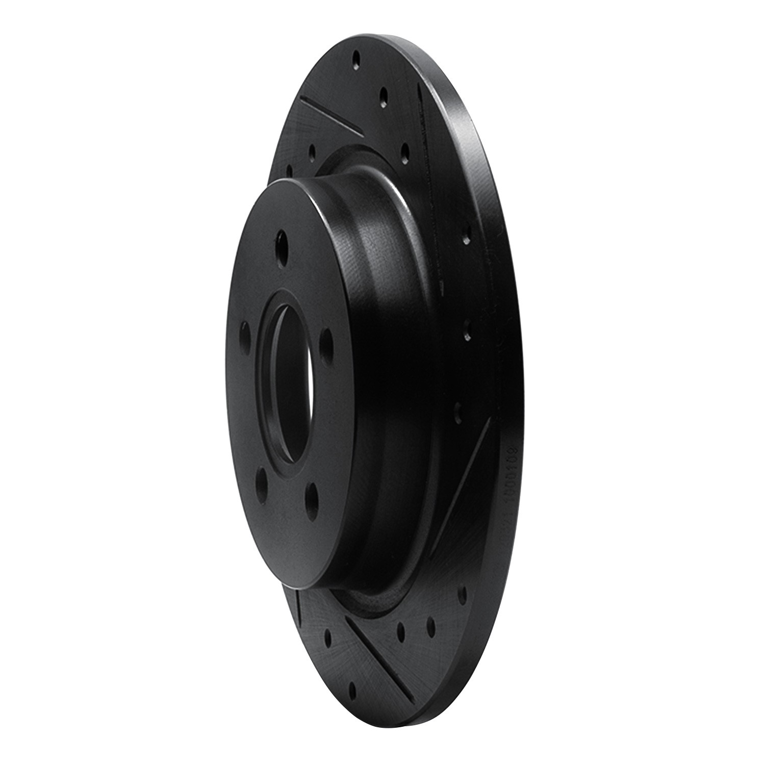 DYN 633-27033R DFC Brake Rotor - Drilled and Slotted - Black