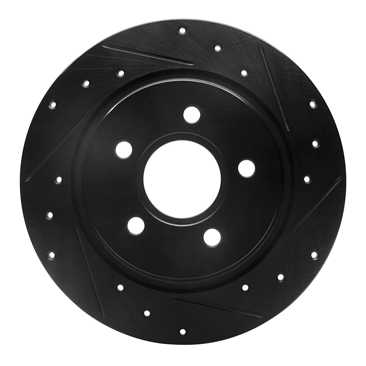 DYN 633-27033R DFC Brake Rotor - Drilled and Slotted - Black - Image 3