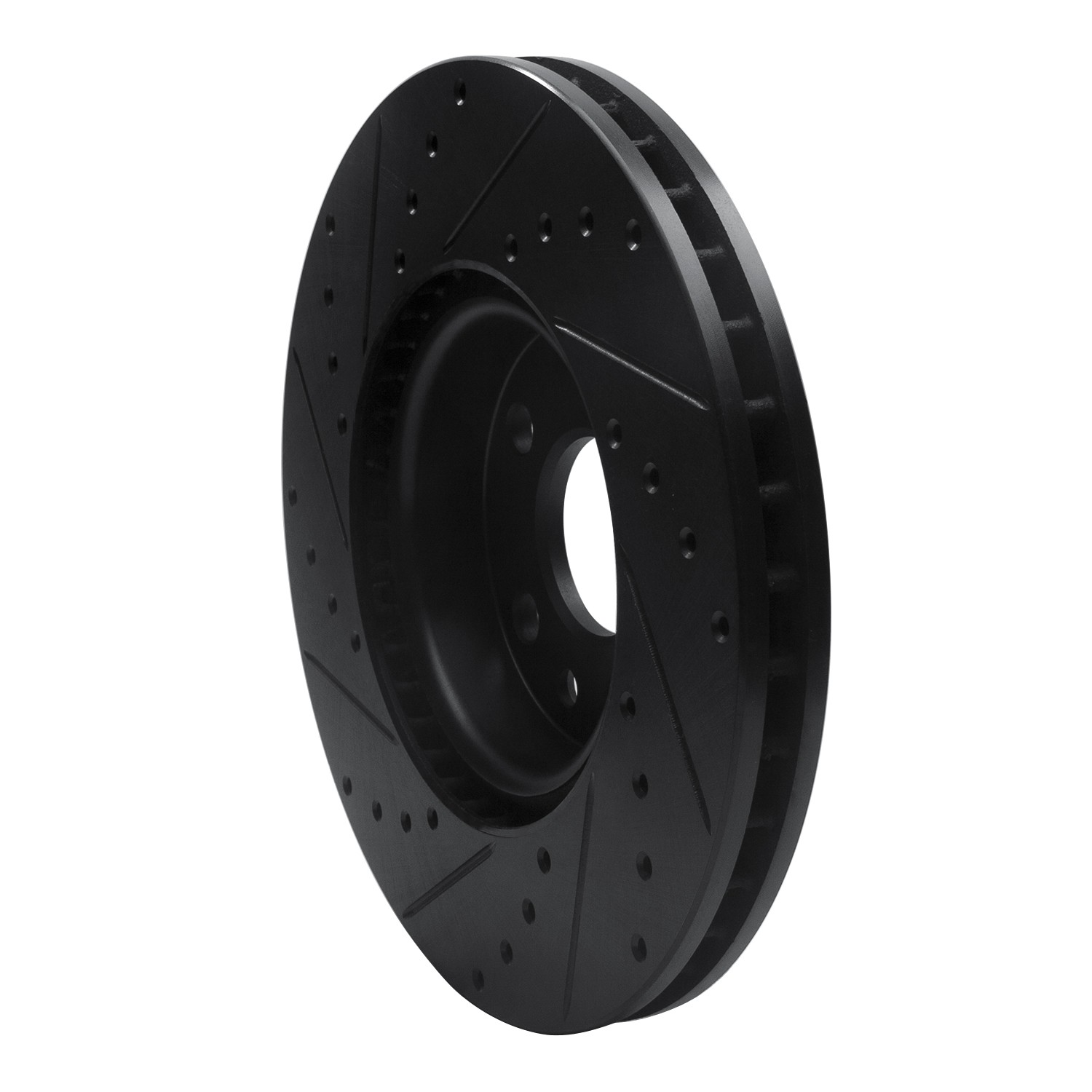 DYN 633-27041R DFC Brake Rotor - Drilled and Slotted - Black - Image 5