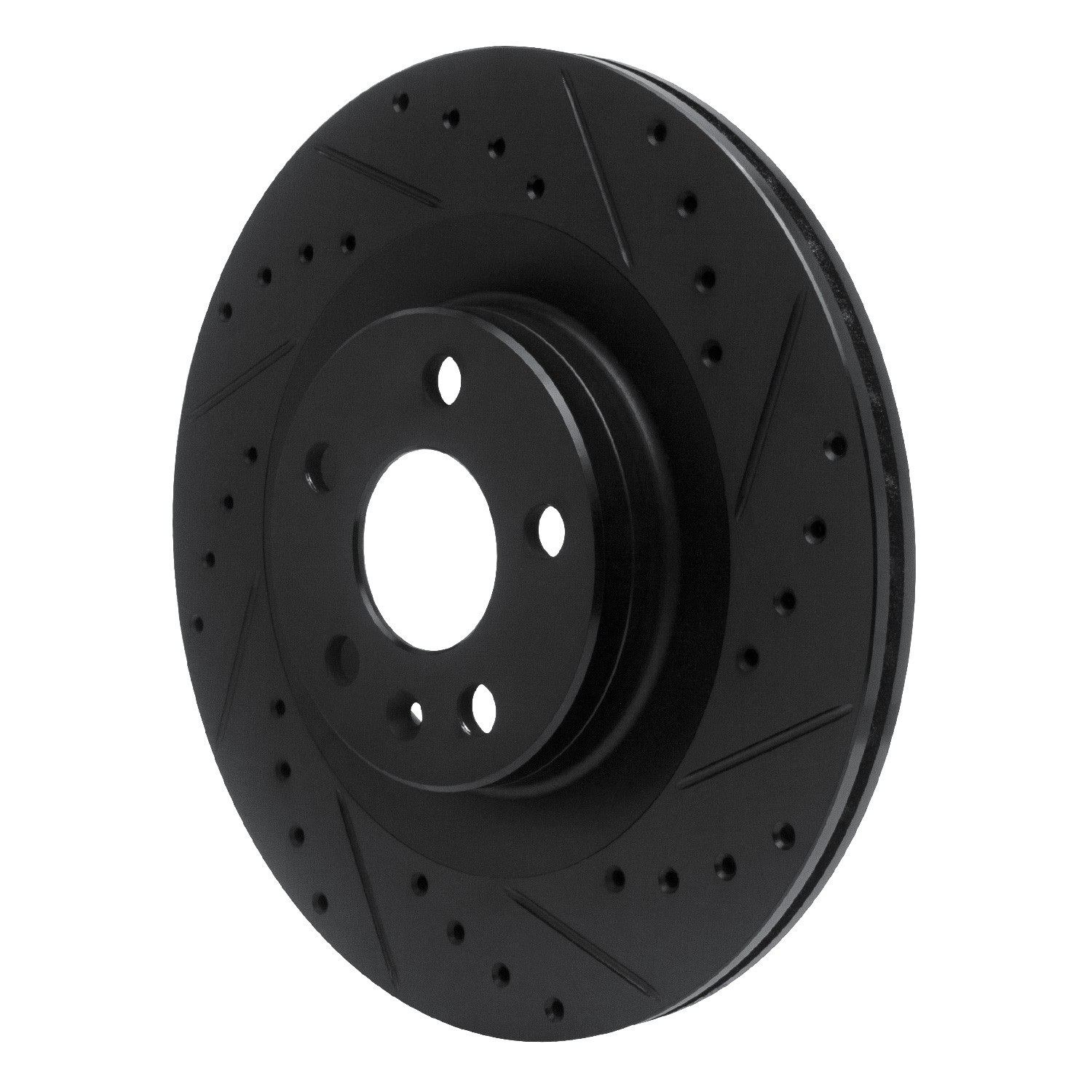 DYN 633-27052R DFC Brake Rotor - Drilled and Slotted - Black