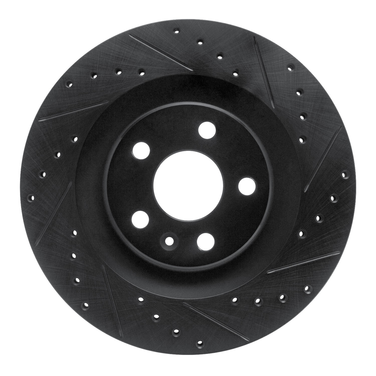 DYN 633-27052R DFC Brake Rotor - Drilled and Slotted - Black - Image 3