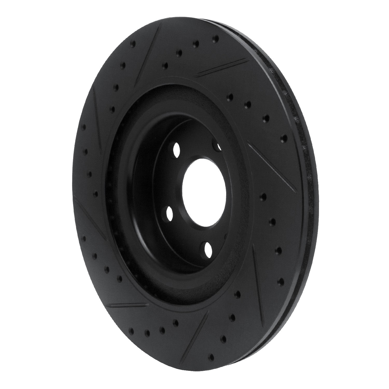 DYN 633-27052R DFC Brake Rotor - Drilled and Slotted - Black - Image 5