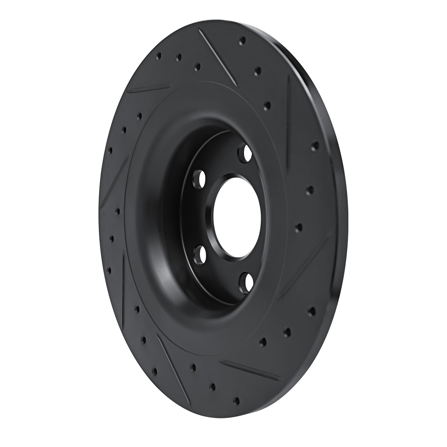 DYN 633-27058L DFC Brake Rotor - Drilled and Slotted - Black - Image 5