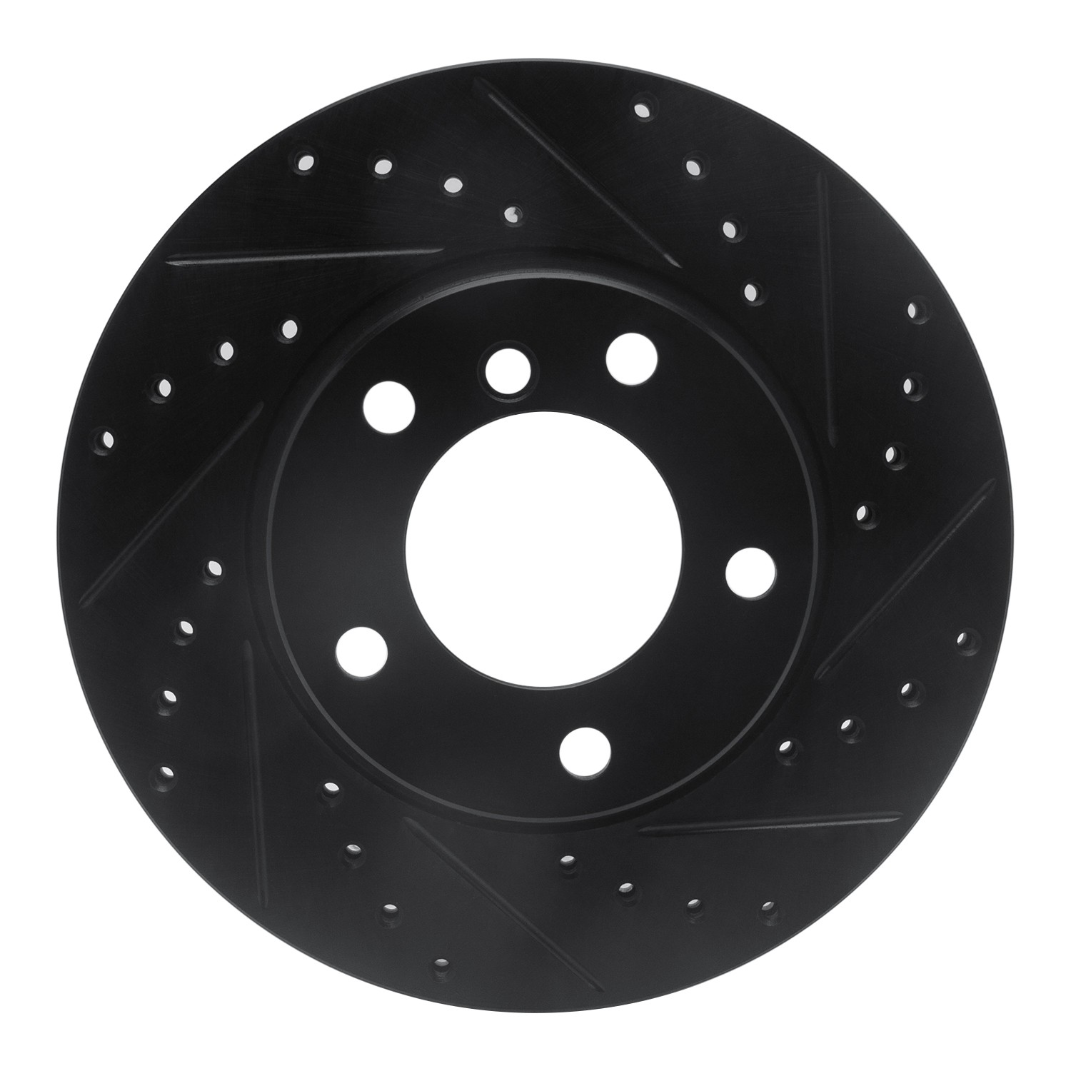 DYN 633-31027R DFC Brake Rotor - Drilled and Slotted - Black - Image 3