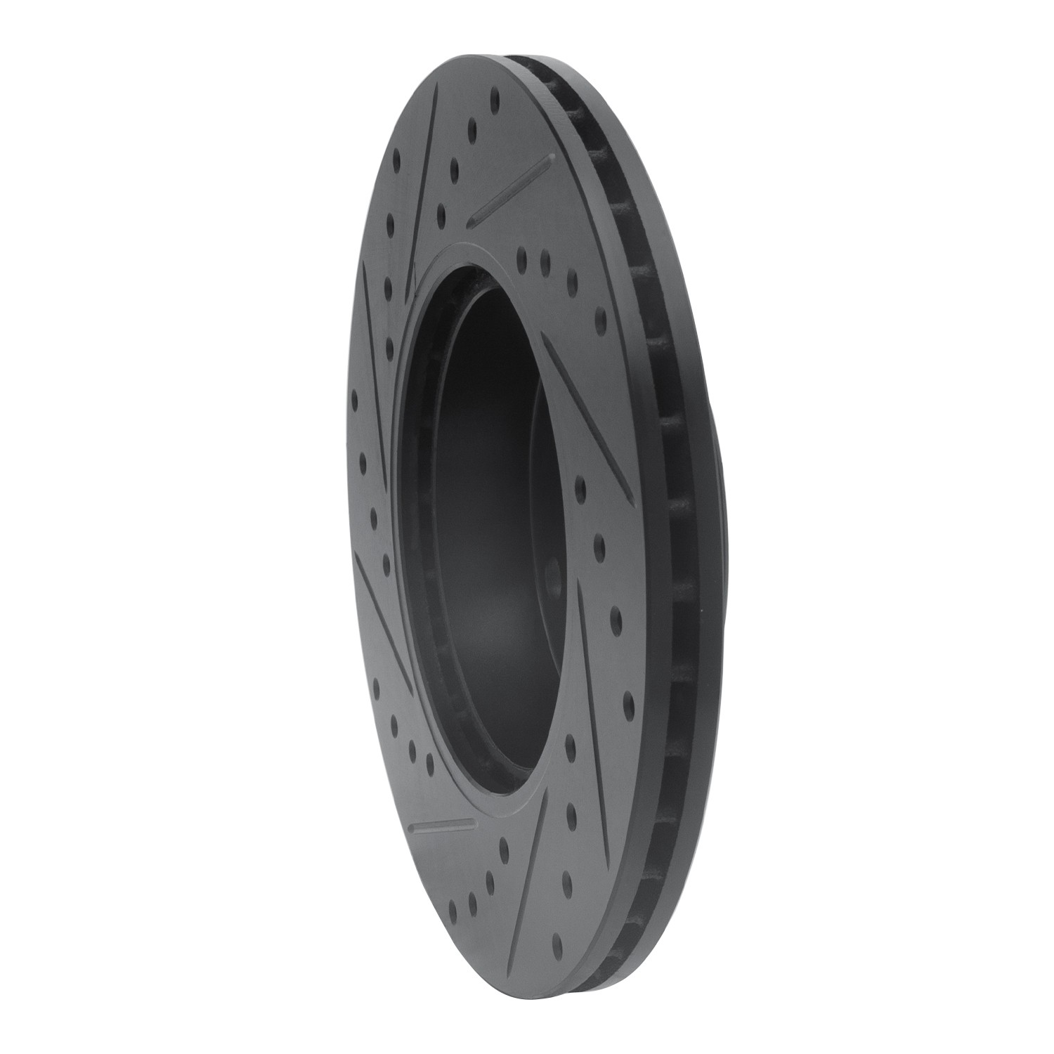 DYN 633-31027R DFC Brake Rotor - Drilled and Slotted - Black - Image 5