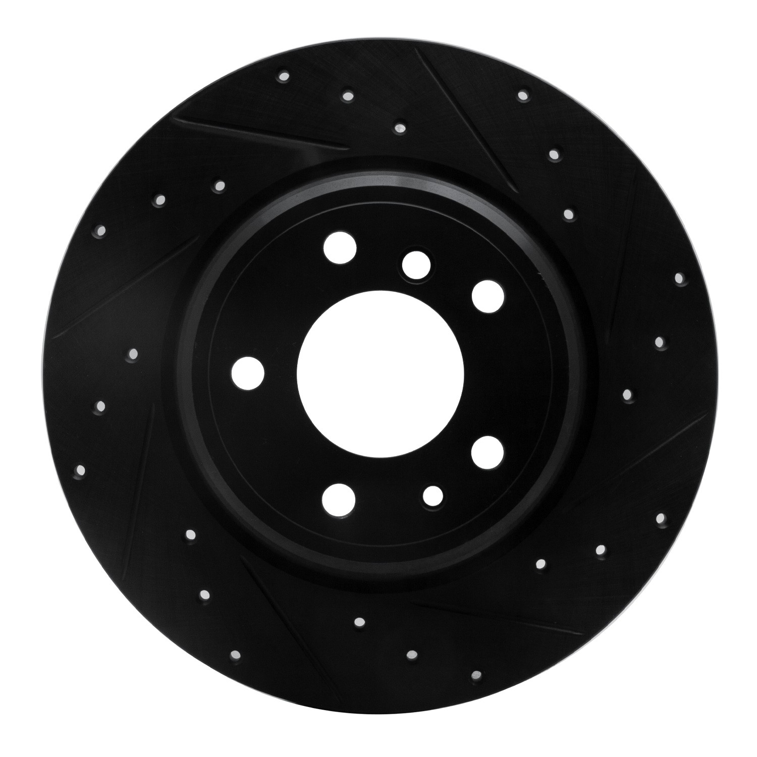 DYN 633-31030R DFC Brake Rotor - Drilled and Slotted - Black - Image 3