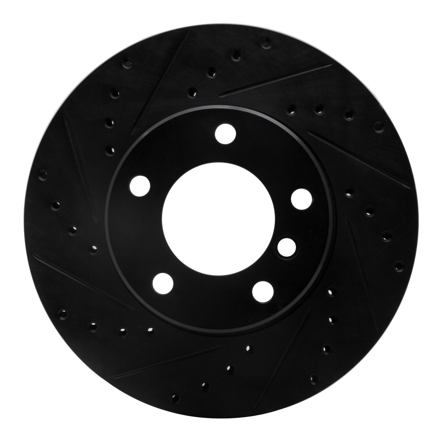 DYN 633-31043L DFC Brake Rotor - Drilled and Slotted - Black - Image 3
