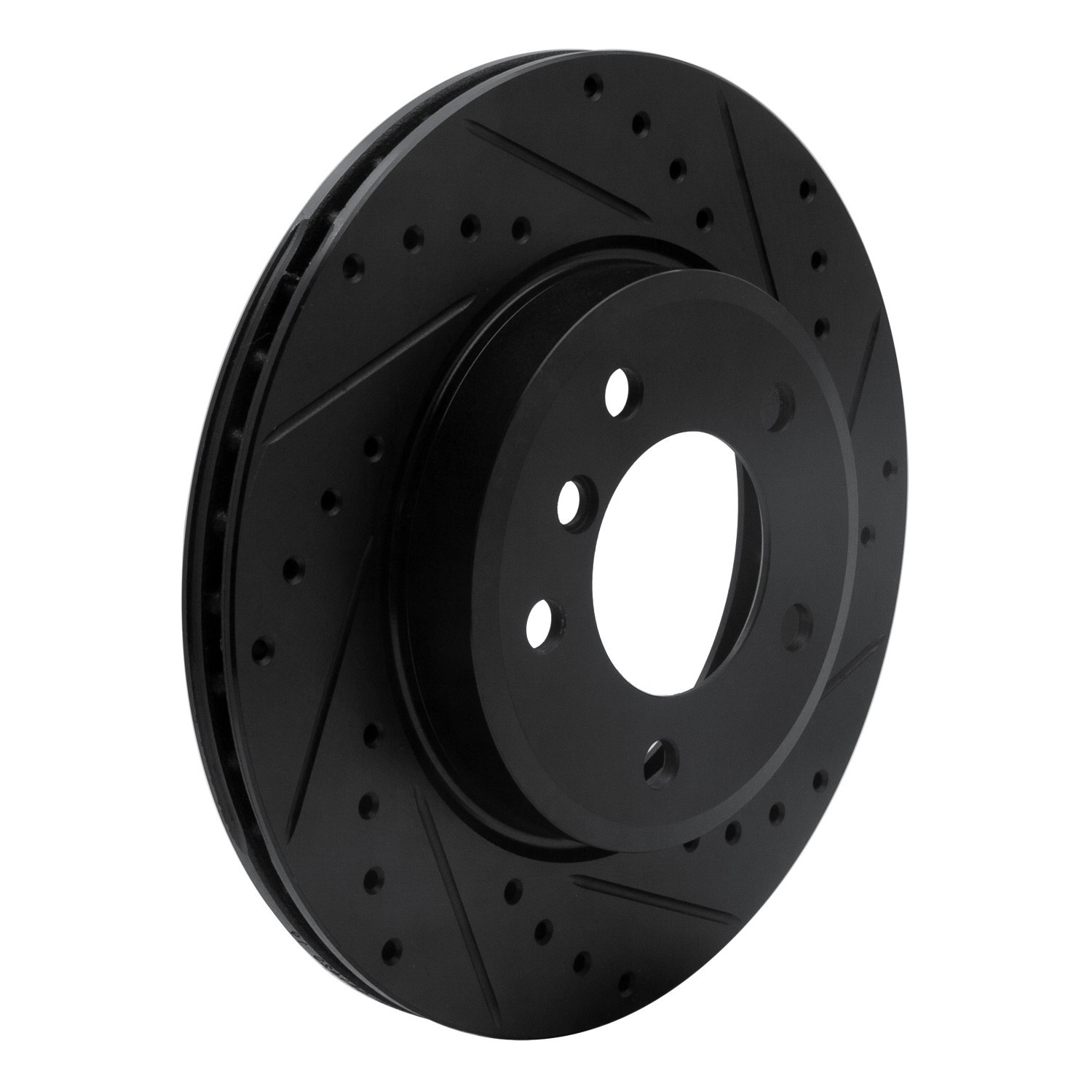 DYN 633-31046R DFC Brake Rotor - Drilled and Slotted - Black