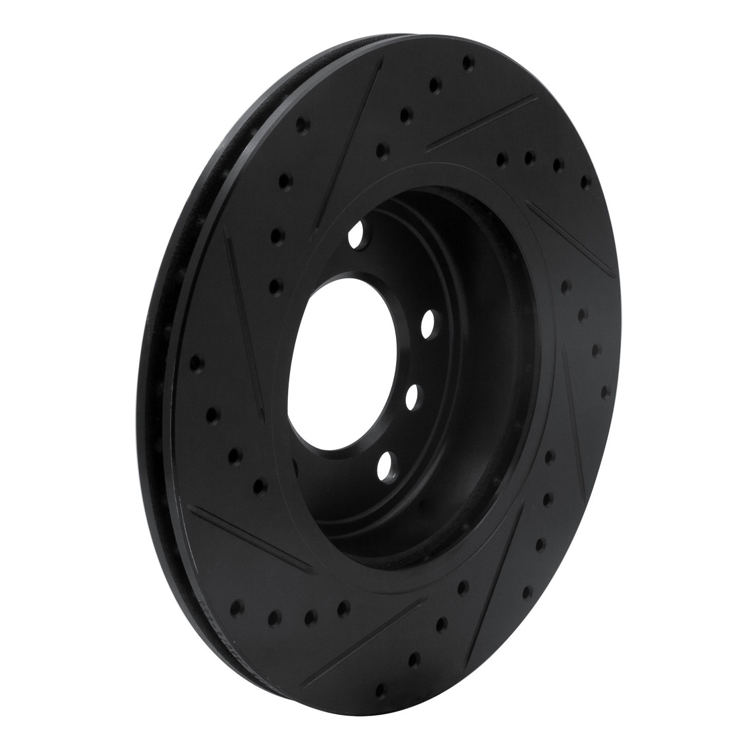 DYN 633-31046R DFC Brake Rotor - Drilled and Slotted - Black - Image 2