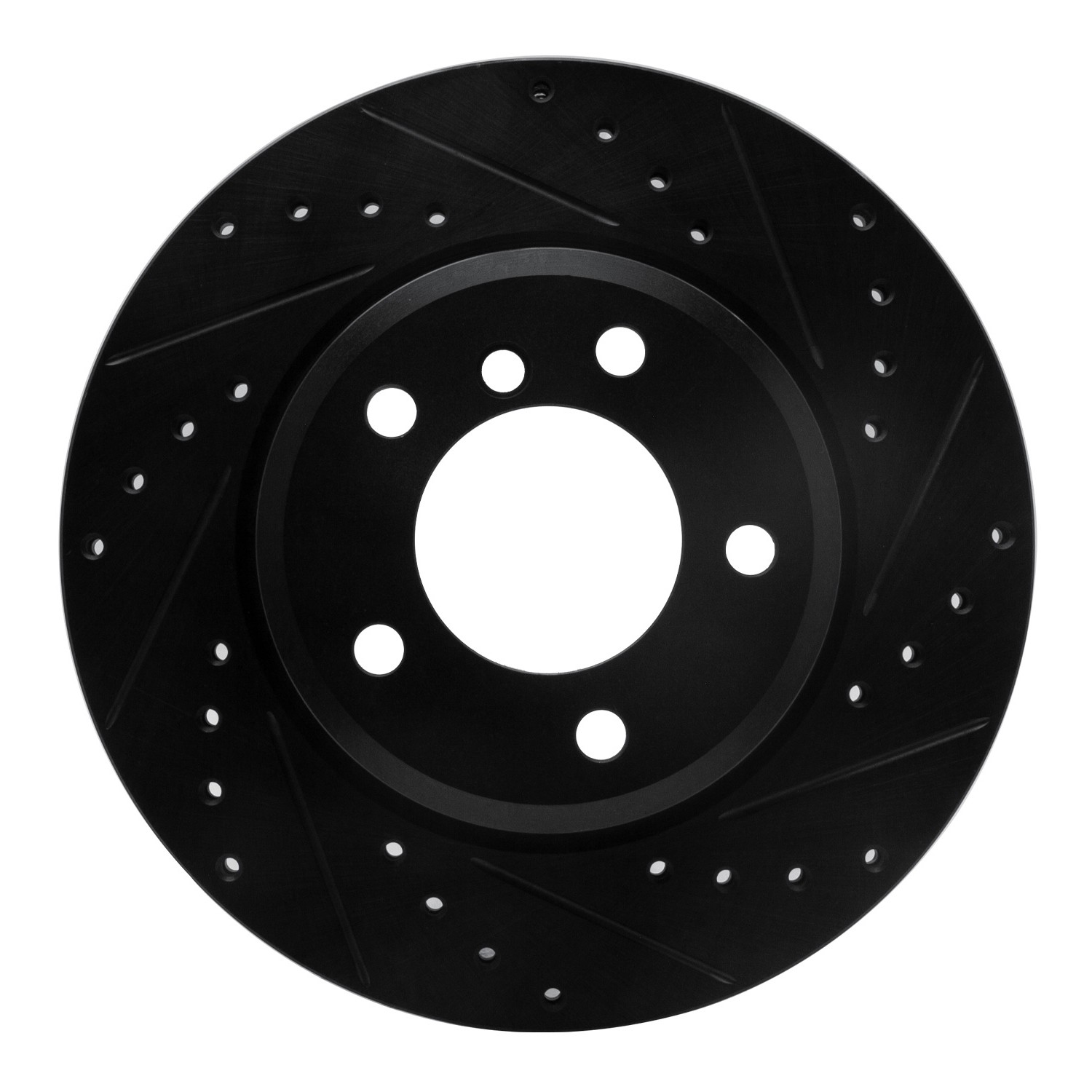 DYN 633-31046R DFC Brake Rotor - Drilled and Slotted - Black - Image 3