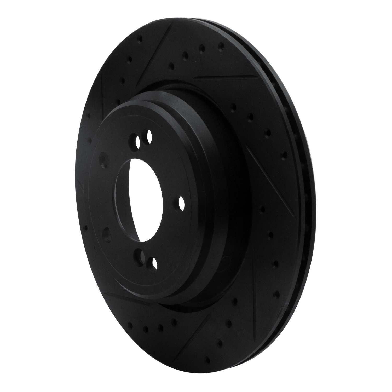 DYN 633-31050L DFC Brake Rotor - Drilled and Slotted - Black