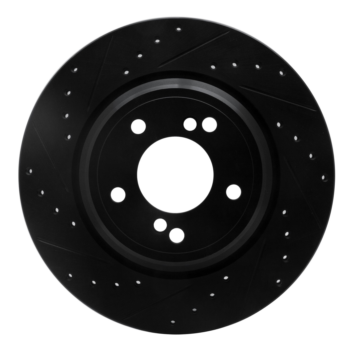 DYN 633-31050L DFC Brake Rotor - Drilled and Slotted - Black - Image 3