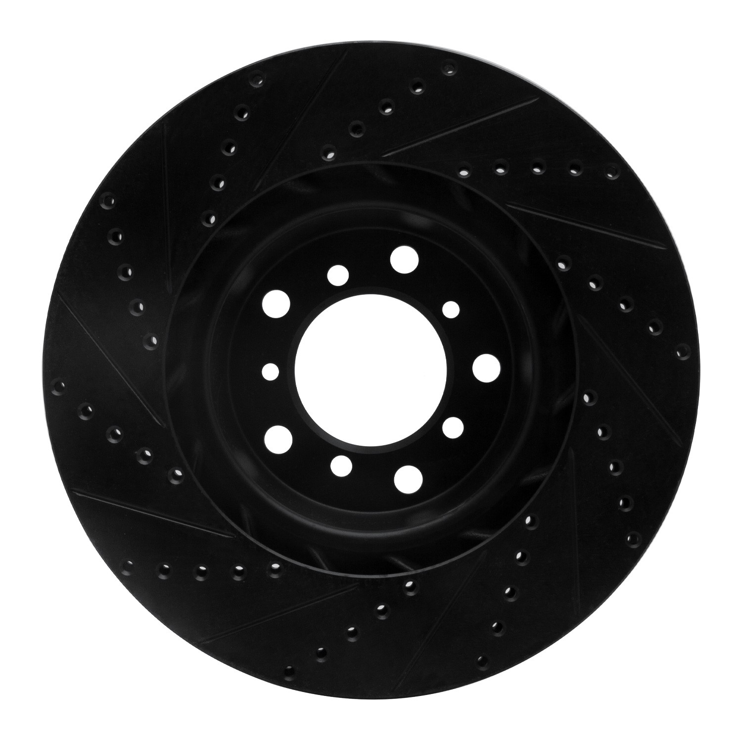 DYN 633-31054D DFC Brake Rotor - Drilled and Slotted - Black - Image 2