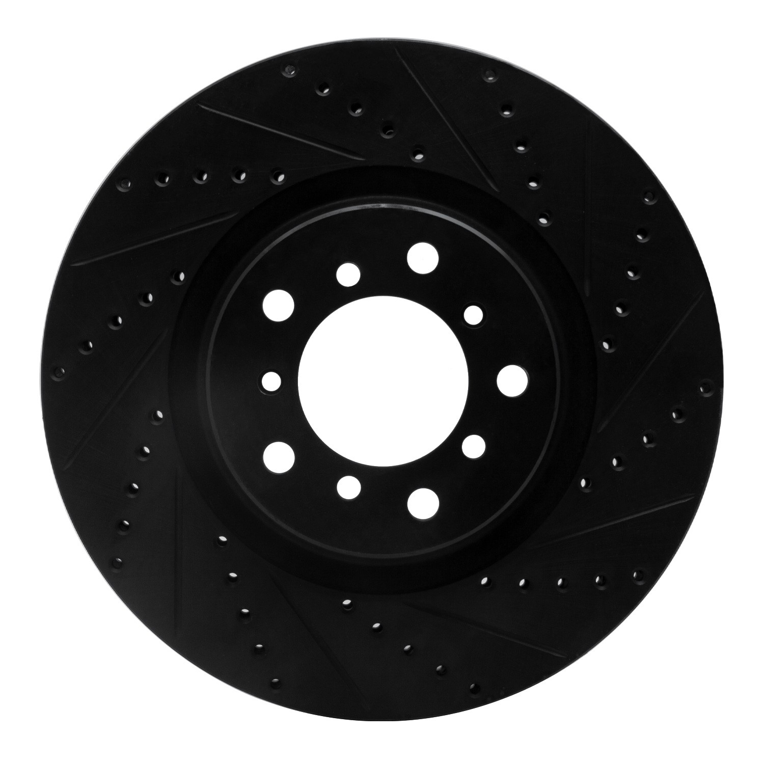 DYN 633-31054D DFC Brake Rotor - Drilled and Slotted - Black - Image 3